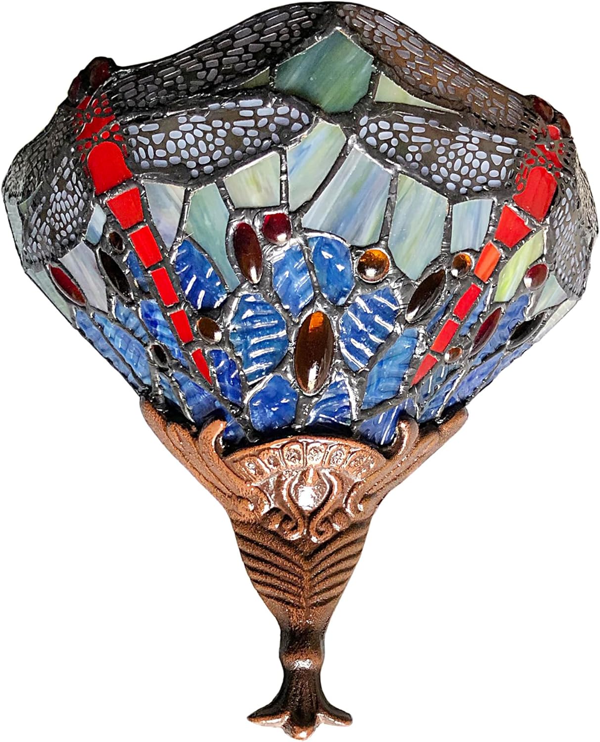 FixtureDisplays® Tiffany Style Wall Sconces Fixture Light Hall Bedroom Lamp 16697