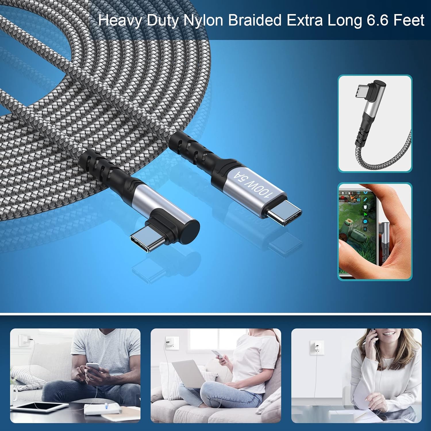 45W USB-C Charger Block, Costyle Super Fast Charger Type C Charging Block, USB C Wall Charger for Samsung S26 S25 S24 S23 Ultra S22 S21 S20 Plus FE Z Fold/Filp 5,Tab S8+ S9 A9+2X 6FT Type C Cord-White
