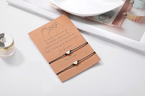 Miniatura 4 de morniface Pinky Pomise - Pulseras a juego a distancia, brújula de elefante, pulsera infinito para mejores amigos, pareja, familia, mujeres y hombres