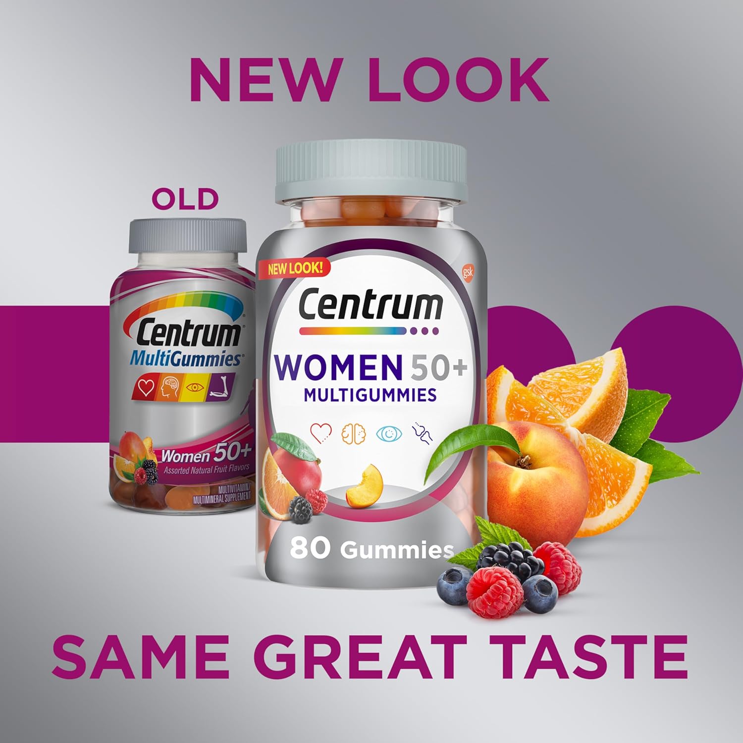 Centrum MultiGummies for Women 50 Plus, Multivitamin/Multimineral Supplement with Vitamins D3, E, B6, and B12, Assorted Fruit Flavor - 140 Count - Image 6