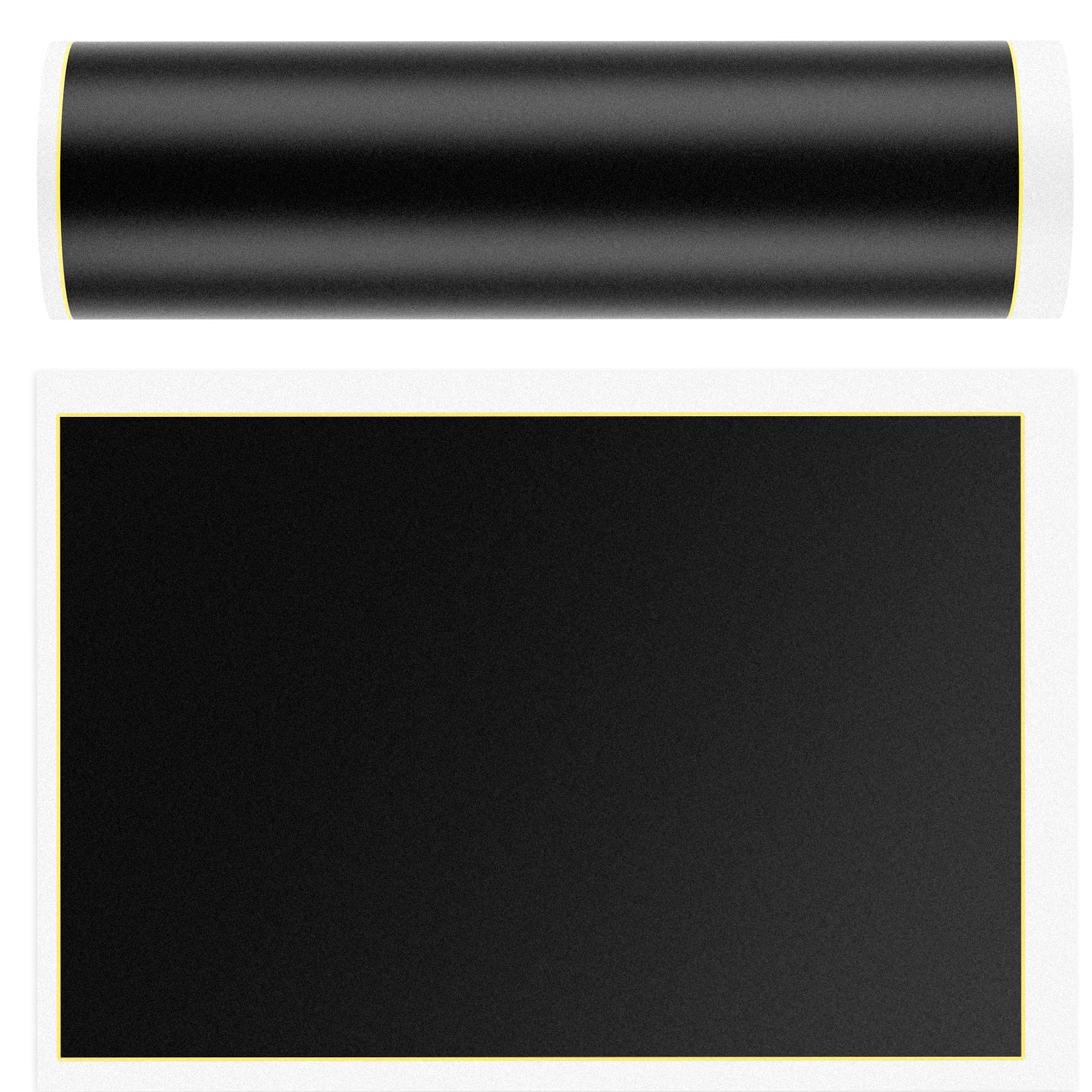 SmallCat 4 PCS Black Laser Marking Paper, Laser Engraving Test Paper for Fiber Laser Marking and Engraving, Laser Colored DIY Supplies for Metal, Glass, Ceramics (39 × 27 cm)