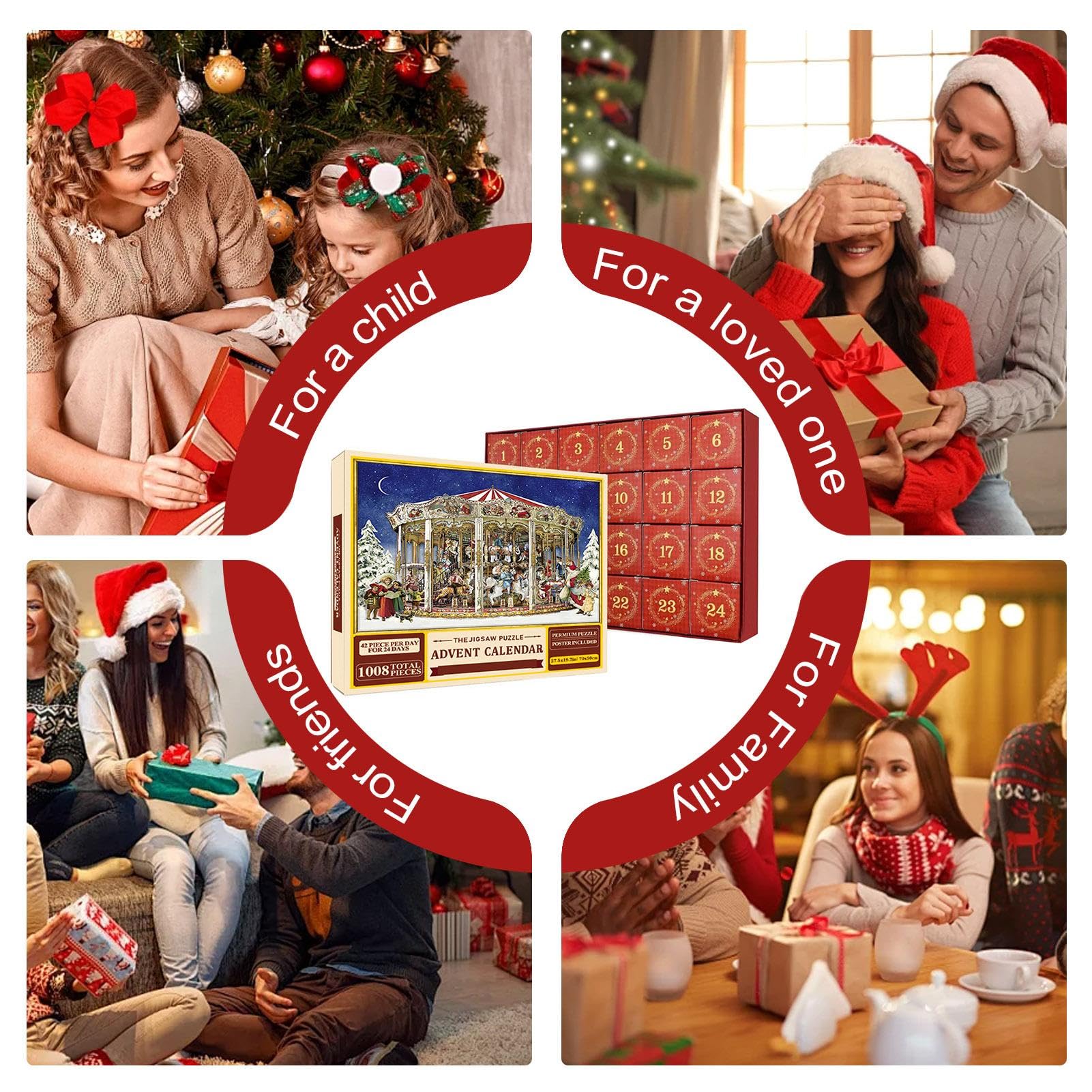 Amazon.co.jp: クリスマス アドベント カレンダー ジグソーパズル