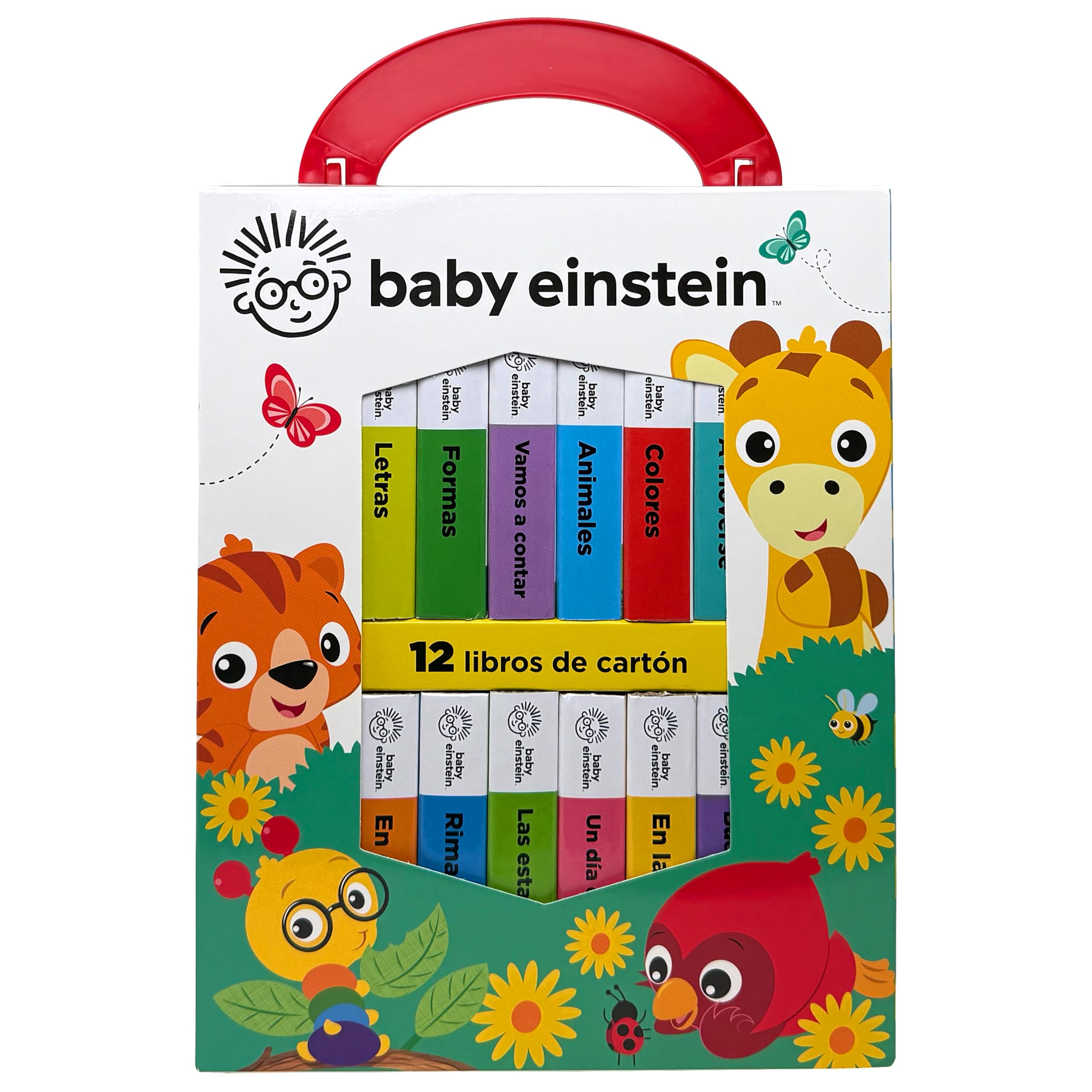 Baby Einstein - Mi Primera Biblioteca - 12 Libros de Carton - PI Kids