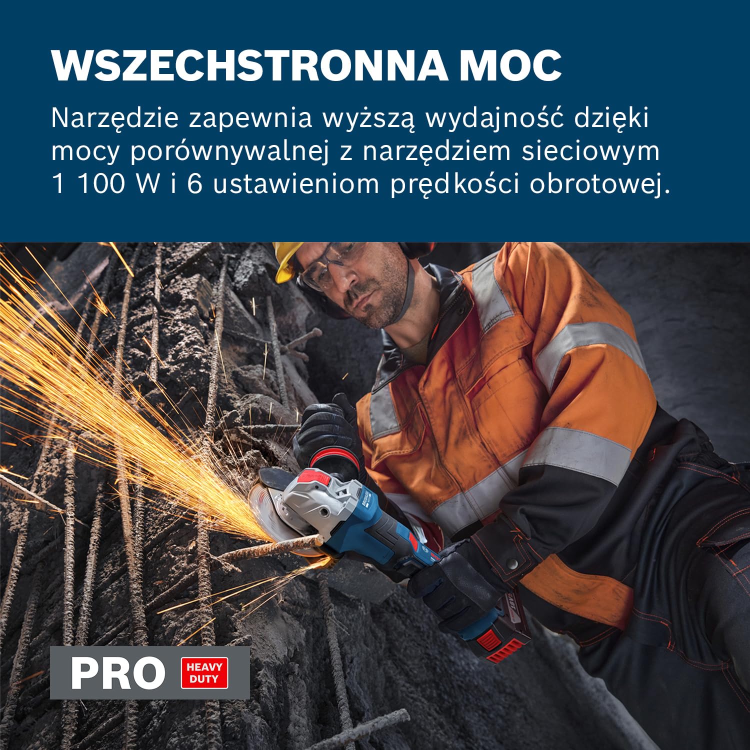 Bosch PRO 18V System Akumulatorowa szlifierka kątowa GWX18V-11PS (walizka L-BOXX)