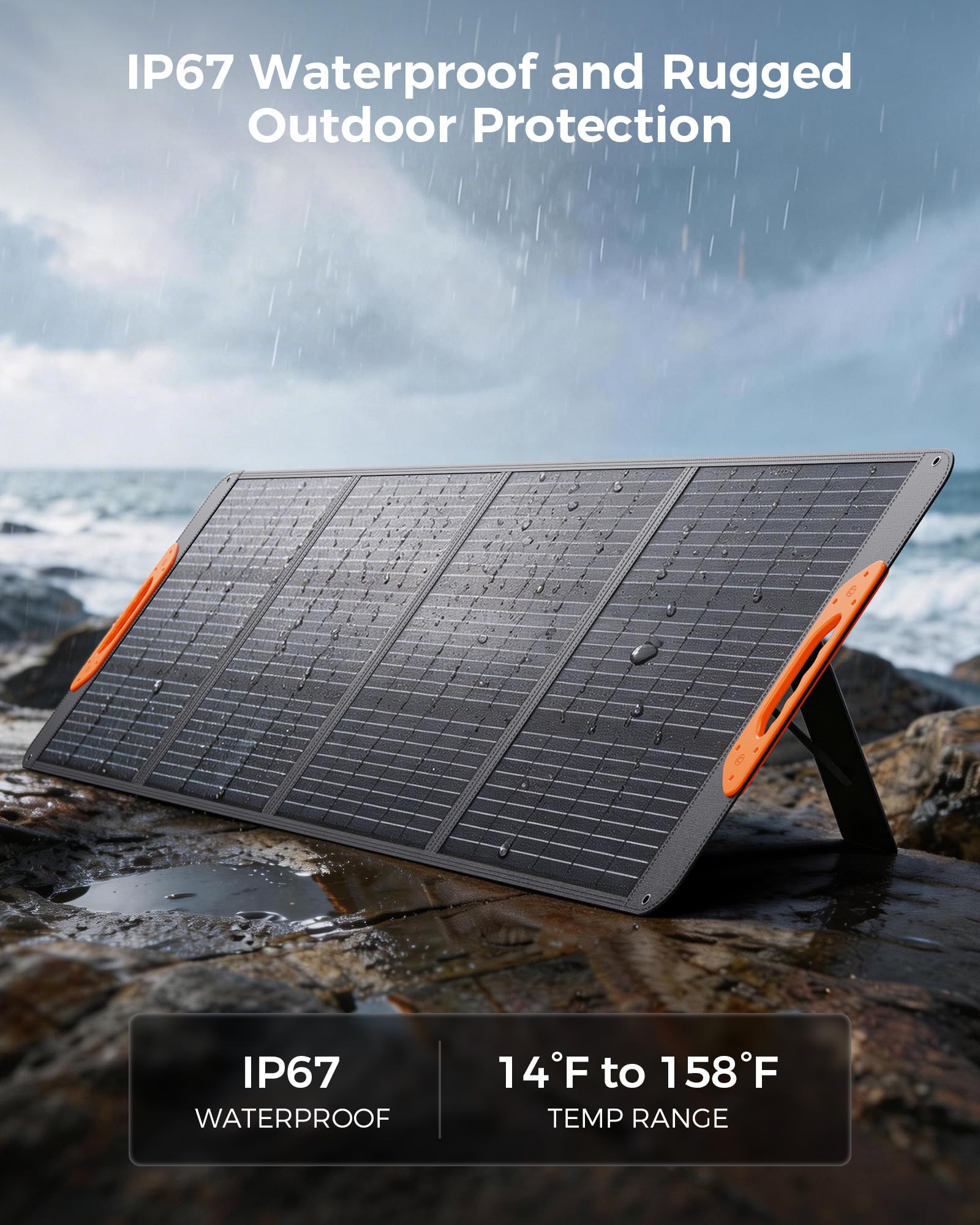 Amazon.co.jp: ZOUPW 200W ポータブルソーラーパネル 折りたたみ式