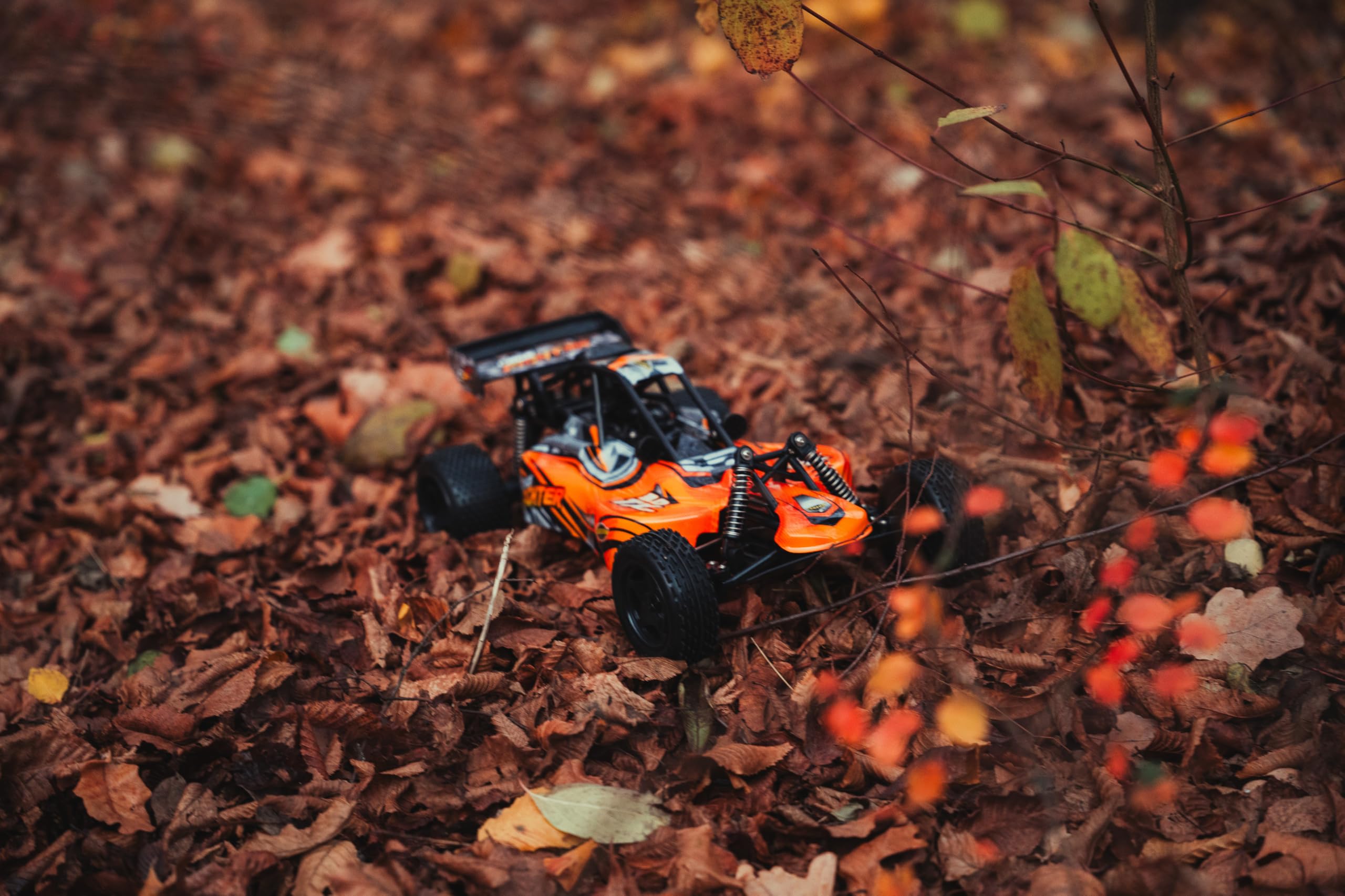 Carson 1:10 Cage Fighter 2,4 GHz 100% RTR orange – pojazd RC, pojazd, zdalnie sterowany samochód, 100% kompletny zestaw, zabawka dla dzieci, 20 km/h