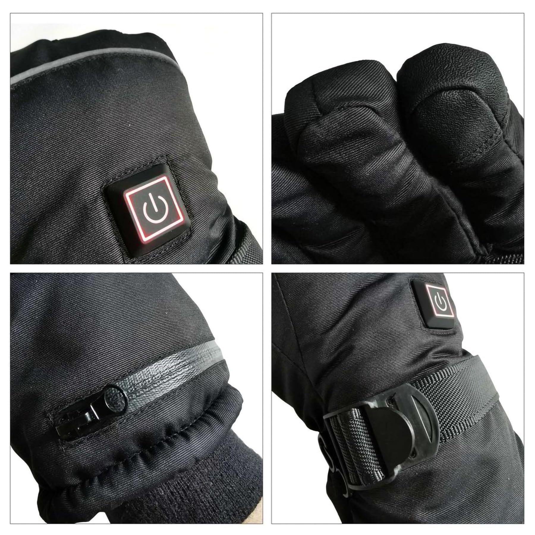 Guanti Riscaldati Elettrici for Uomo Donna, Scaldamani Elettrico Ricaricabile da 6000 mAh, Schermo Toccabile, Guanti Touchscreen Invernali Caldi Impermeabili for Lavoro Snowboard Caccia Campeggio Camm