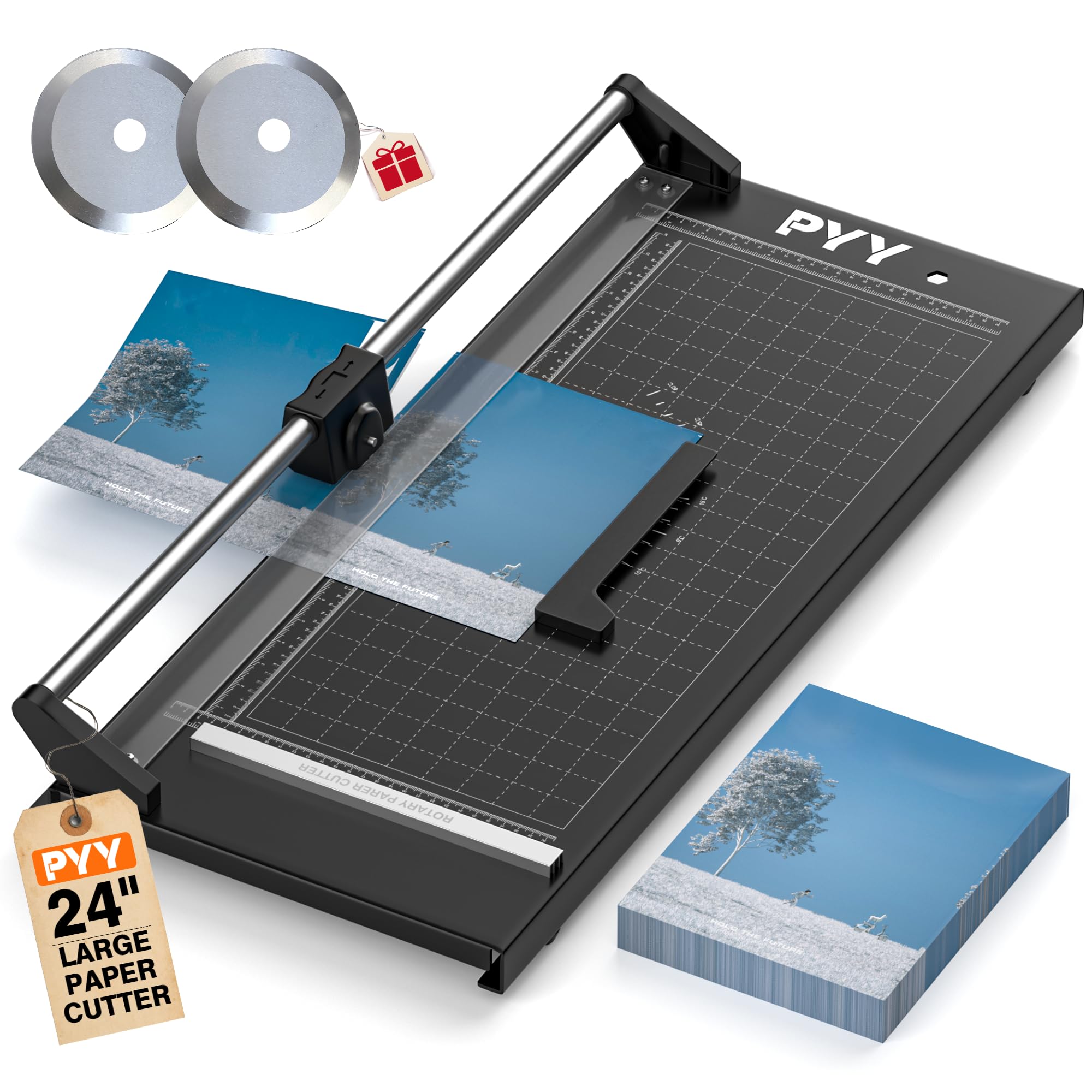 Snapklik.com : PYY Rotary Paper Cutter - Large Paper Cutter 24 Inch ...