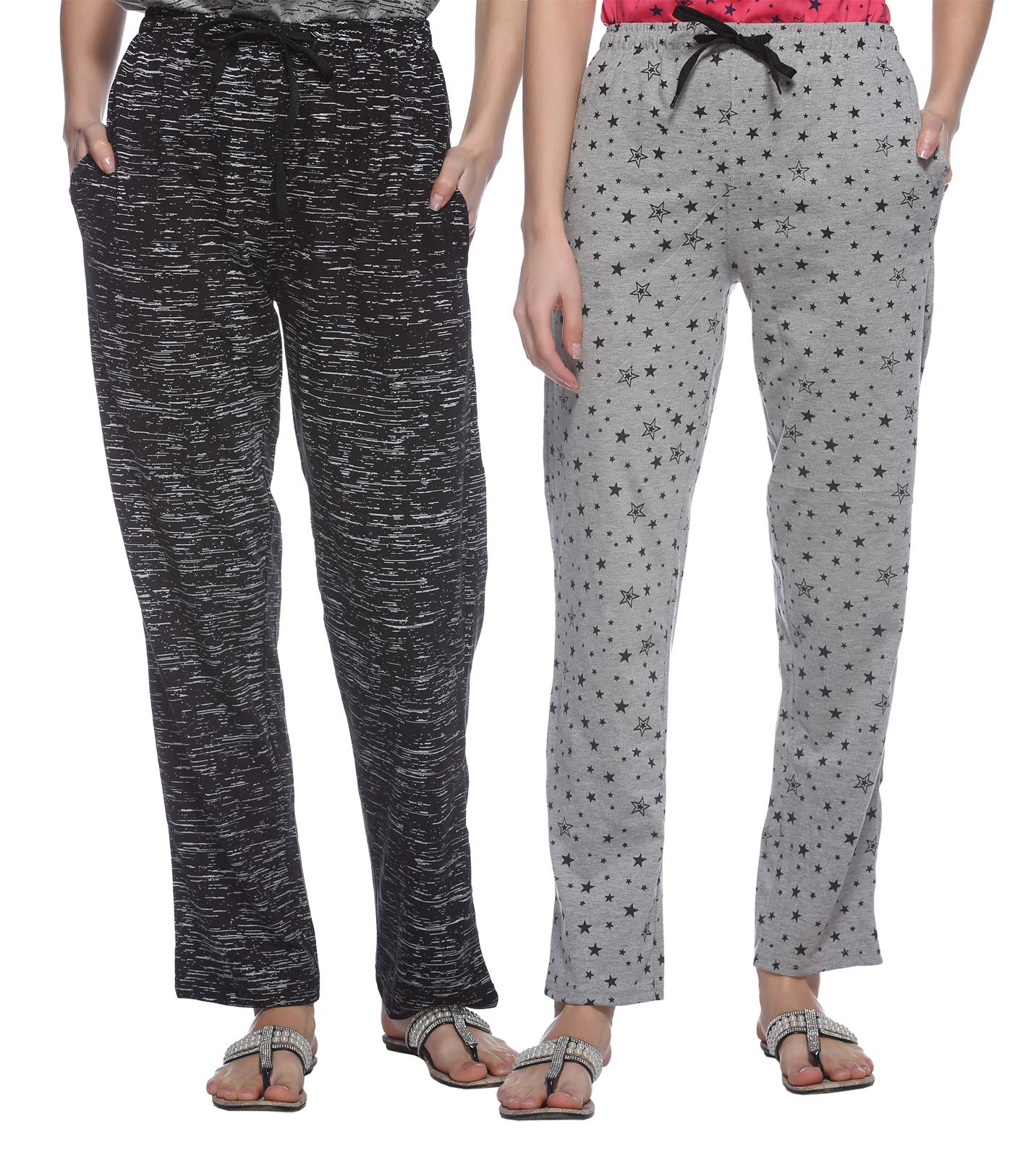 shaun Women's Loose Fit Trackpants (Pack of 2) (B07PCPWMLK_Multicolored_Medium)-picture-15
