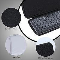 Vista 4 de Funda compatible con teclado mecánico de rendimiento iluminado Logitech MX (grafito)