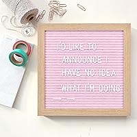 Vista 4 de Tablero de letras de fieltro con 294 letras, números y símbolos, tablero de mensajes intercambiable de 10 x 10 pulgadas con gancho de montaje