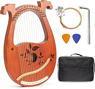 Lyre Harp Mahogany with Wrench