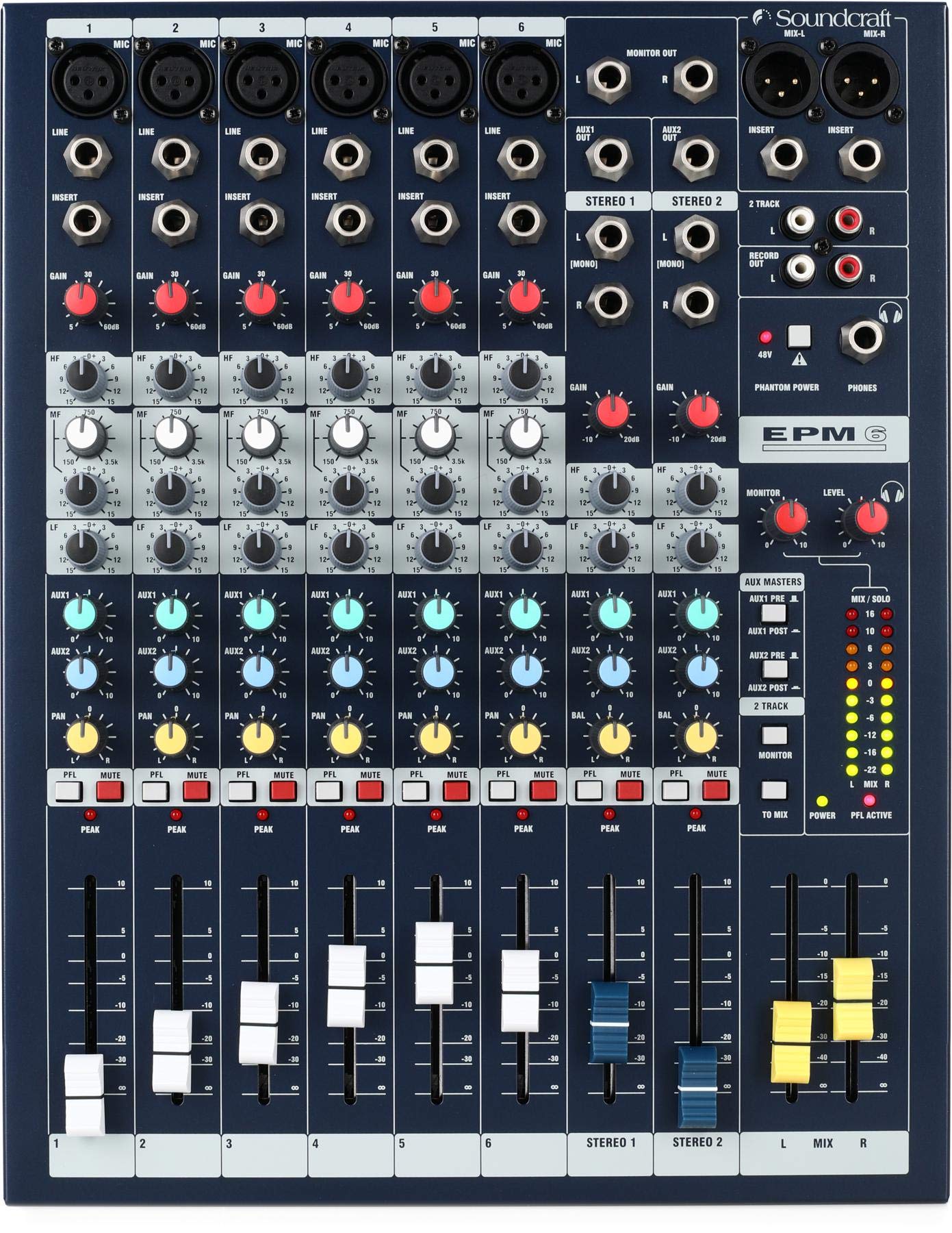 Amazon | Soundcraft EPM6 8チャンネルアナログミキサー