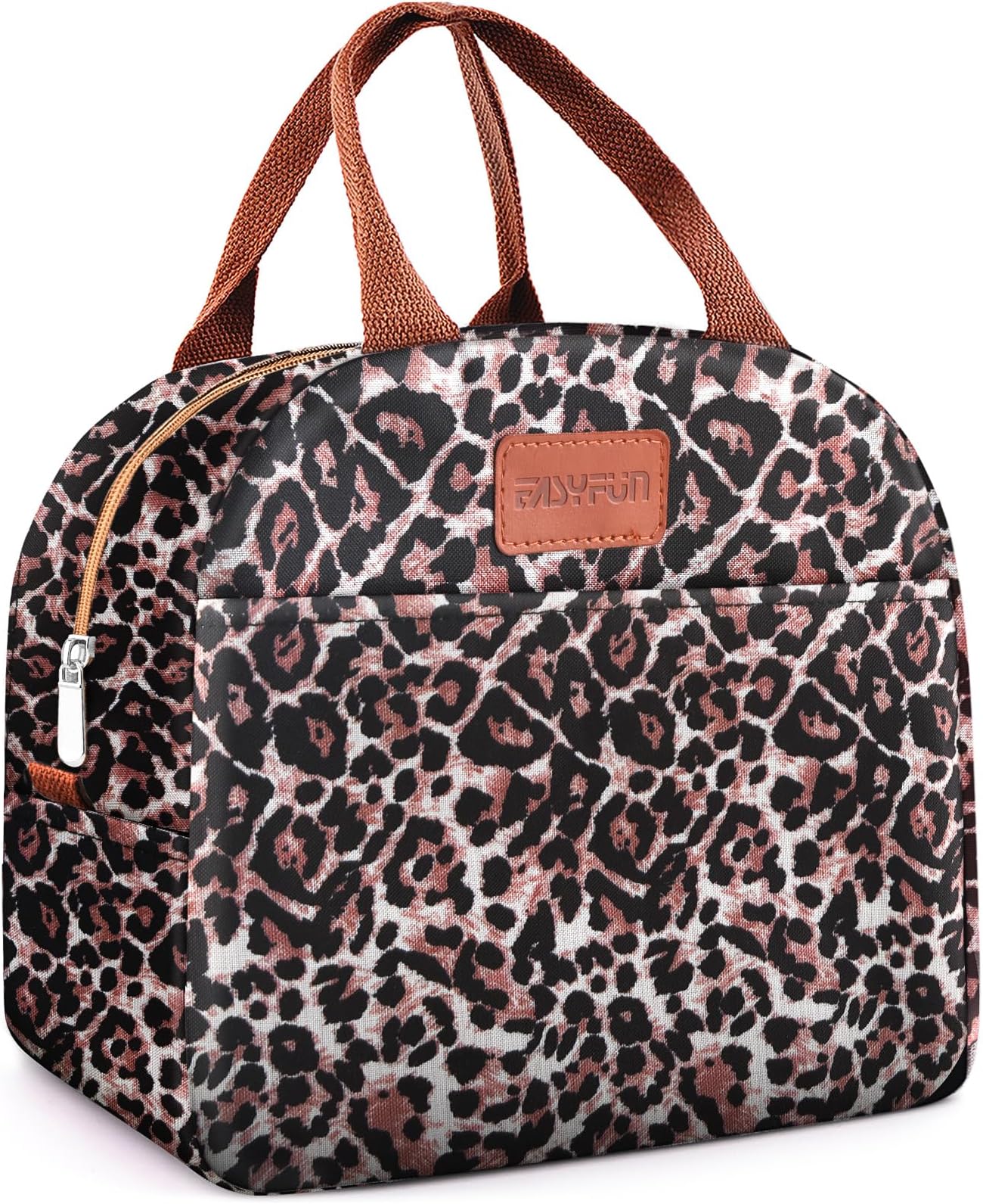 Lunch Bag for Women & Men Adult Insulated Lunch Box, Small Leakproof Cooler Food Lunch Containers Reusable High Capacity Lunch Tote Bags for Work, Travel, Outdoor (Black Panther)