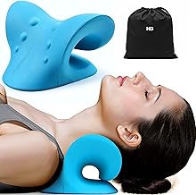 Neck Relaxer Support Stretcher for Pain Relief Cervical Traction Device Shoulder Relaxer for Tmj Pain Relief, Cervical Spine Alignment, Chiropractic Neck Rest Pillow for Spine Alignment