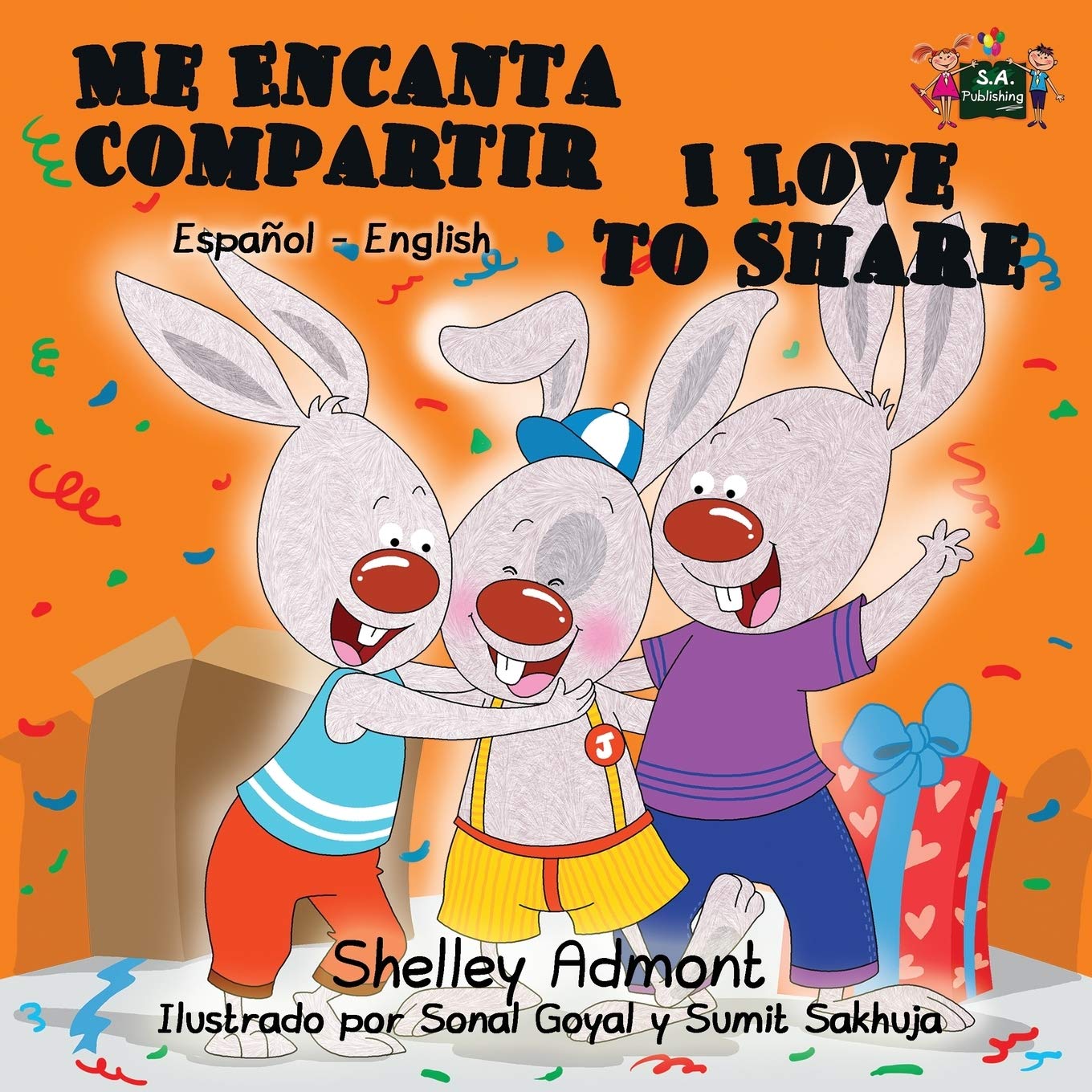 Me Encanta Compartir I Love to Share (spanish bilingual books, Spanish childrens books ): spanish english books, spanish kids books, libros infantiles: Spanish English Bilingual Edition