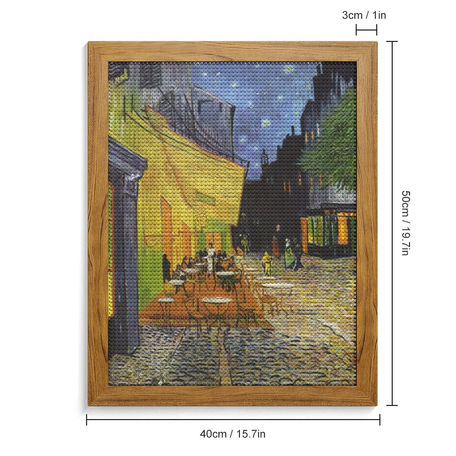 絵画 ［ ビーズ絵 ］ Amazon | ゴッホ 夜のカフェテラス ダイヤモンドアート 5D ビーズ