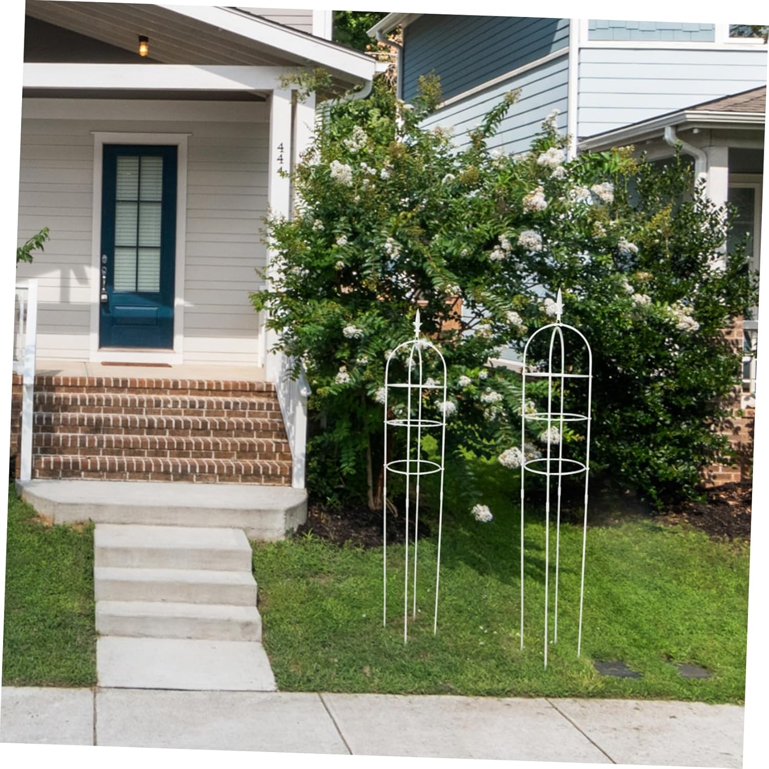 VICASKY Pea Trellis for Garden Metal Plant Support for Climbing Vines Obelisk Trellis Plant Supplies Weatherproof