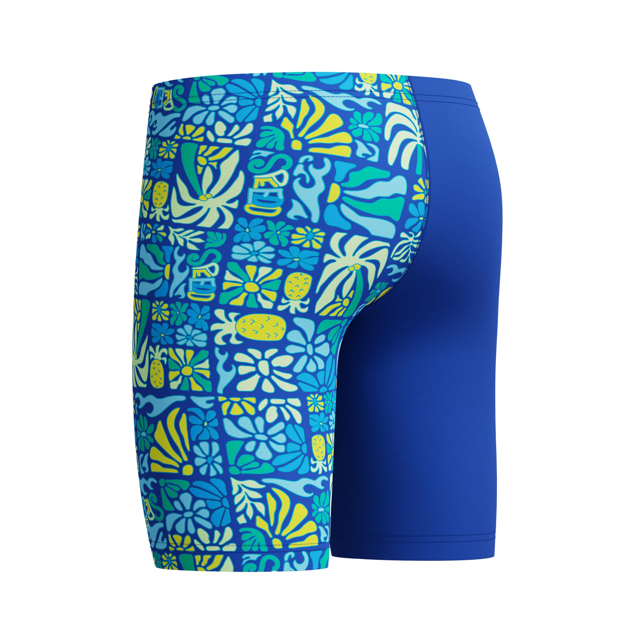 Speedo Costume da bagno da bambino, con stampa a V, colore: blu zaffiro scuro/blu angelico