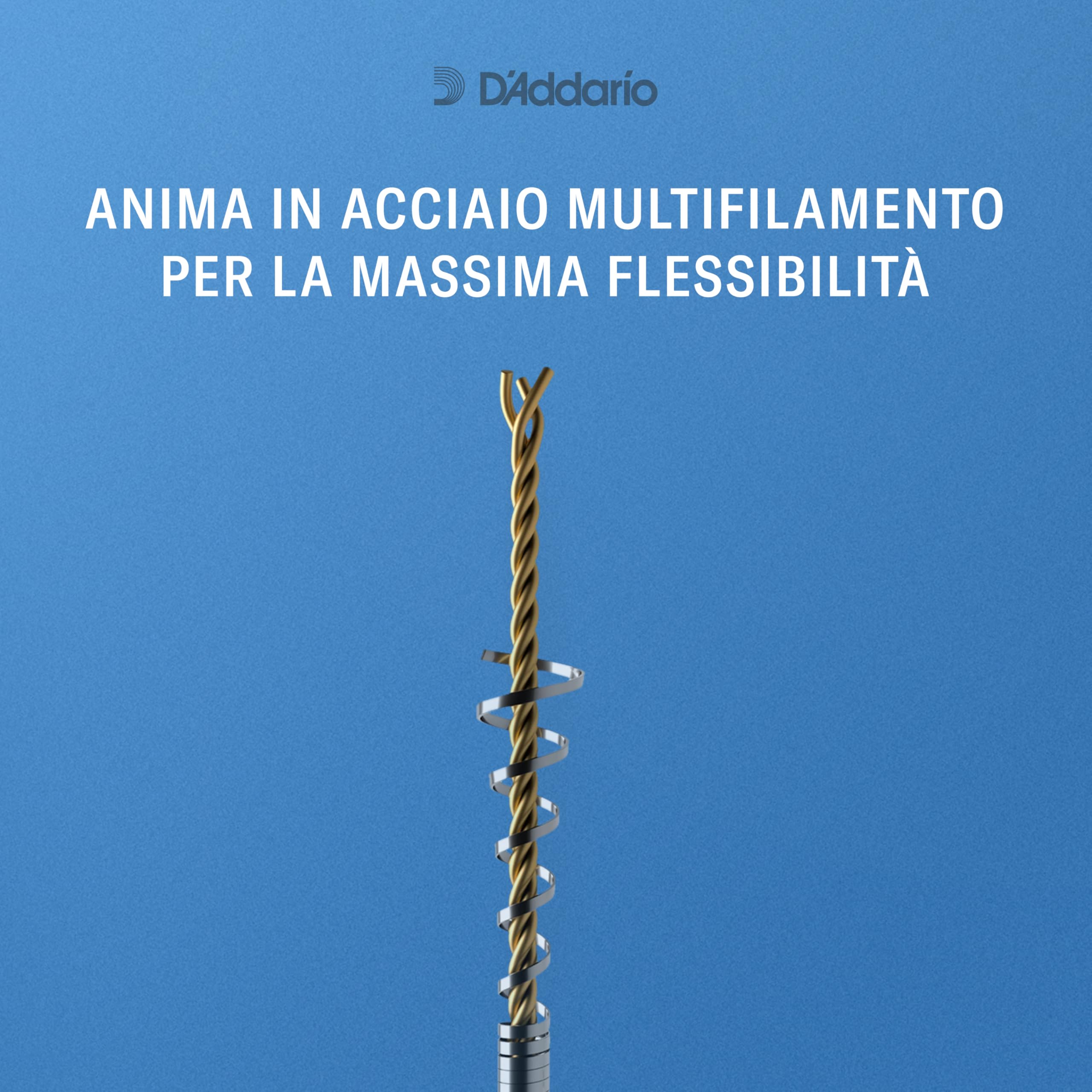 Set di corde H550 4/4M D'Addario Helicore per violoncello, accordatura in quarta, scala 4/4, tensione media