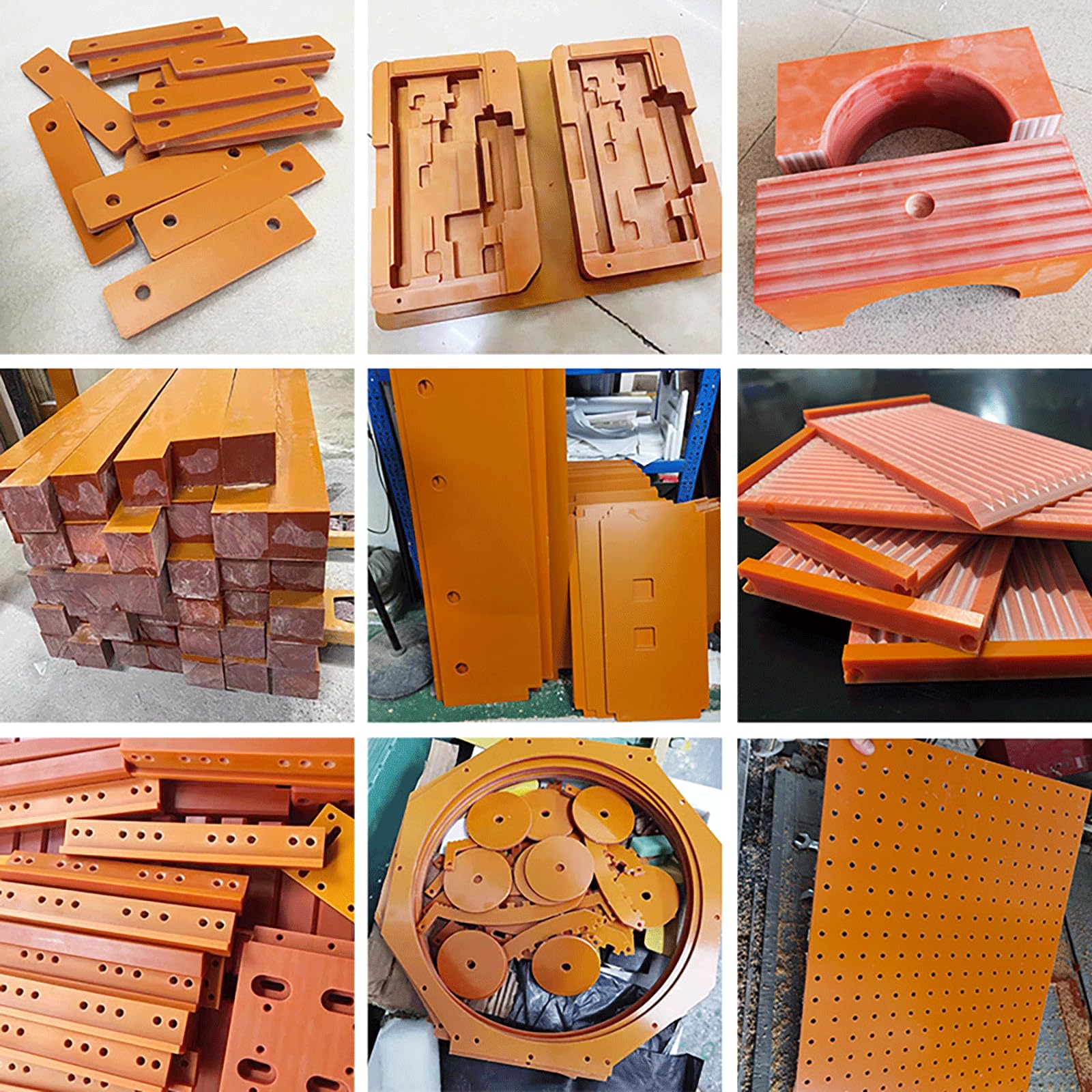 Placa De Baquelita 6mm Roja – Panel Fenólico para Corte CNC, Aislamiento Eléctrico, Bricolaje, Montaje De Transformadores, Electrónica, Componentes Técnicos,500x500mm