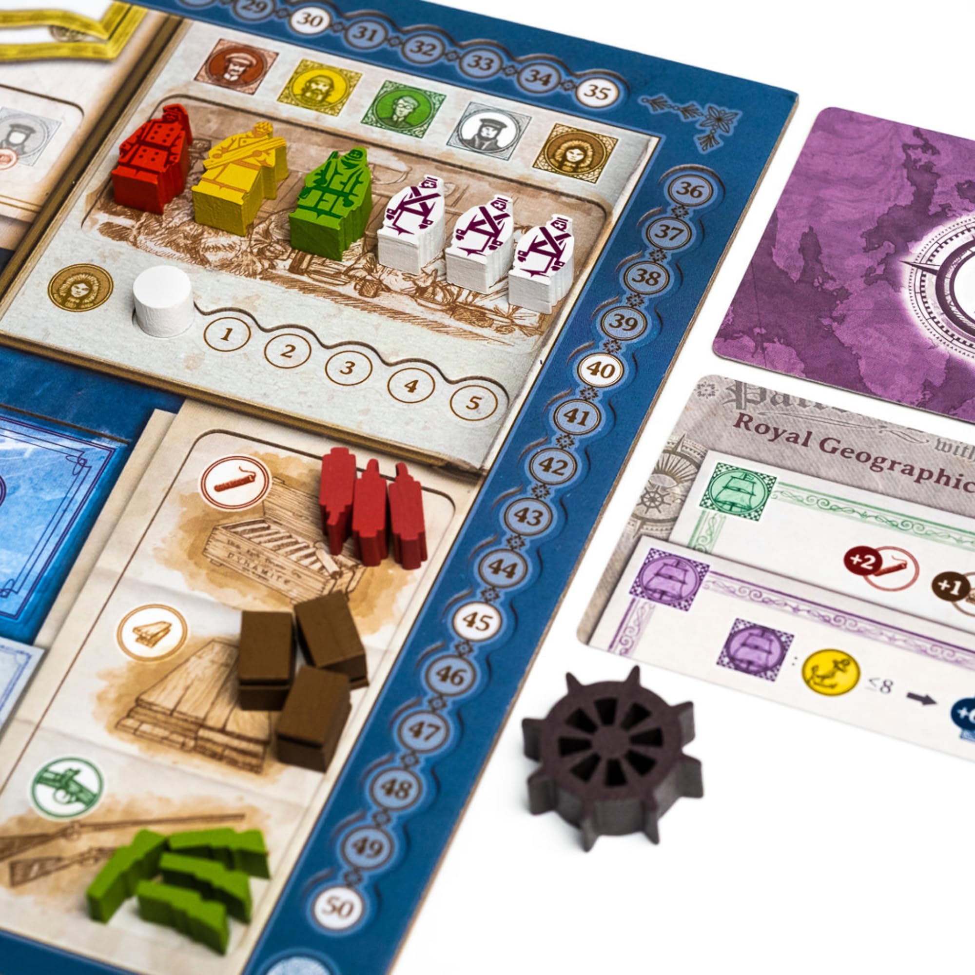 2Tomatoes Games | Through Ice and Snow | Juego de Mesa de Exploración en el Ártico | Estrategia y Aventura | 1-4 Jugadores | +14 | Español, Alemán, Inglés y Francés | Histórico, Lugares, Marítimo