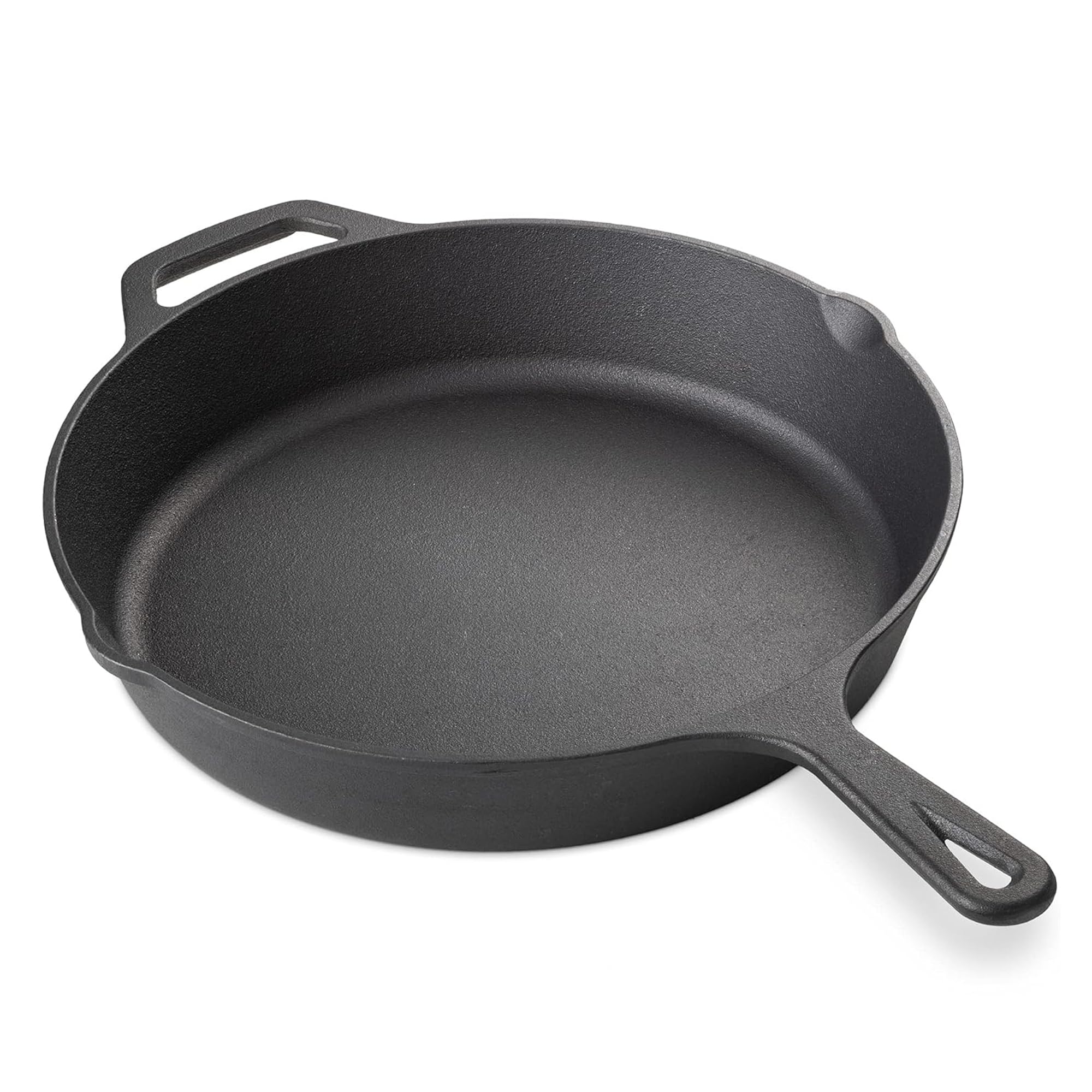 Krucible Kitchen Cast Iron Pan, 12 Inch Pre Seasoned Die Cast Iron Skillet, Premium Cast Iron Cookware 30CM Frying Pan Safe for Indoor and Outdoor Use (30 CM), kk04jrs