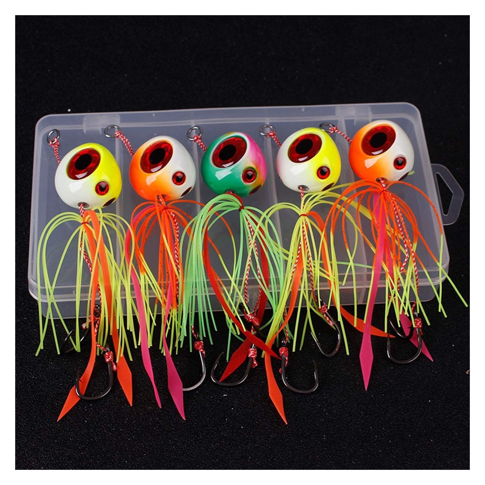60g 100g 120g 150g 200g Curseur gabarit Attractif Caoutchouc Rouge vivaneau pêche en mer appât Bateau