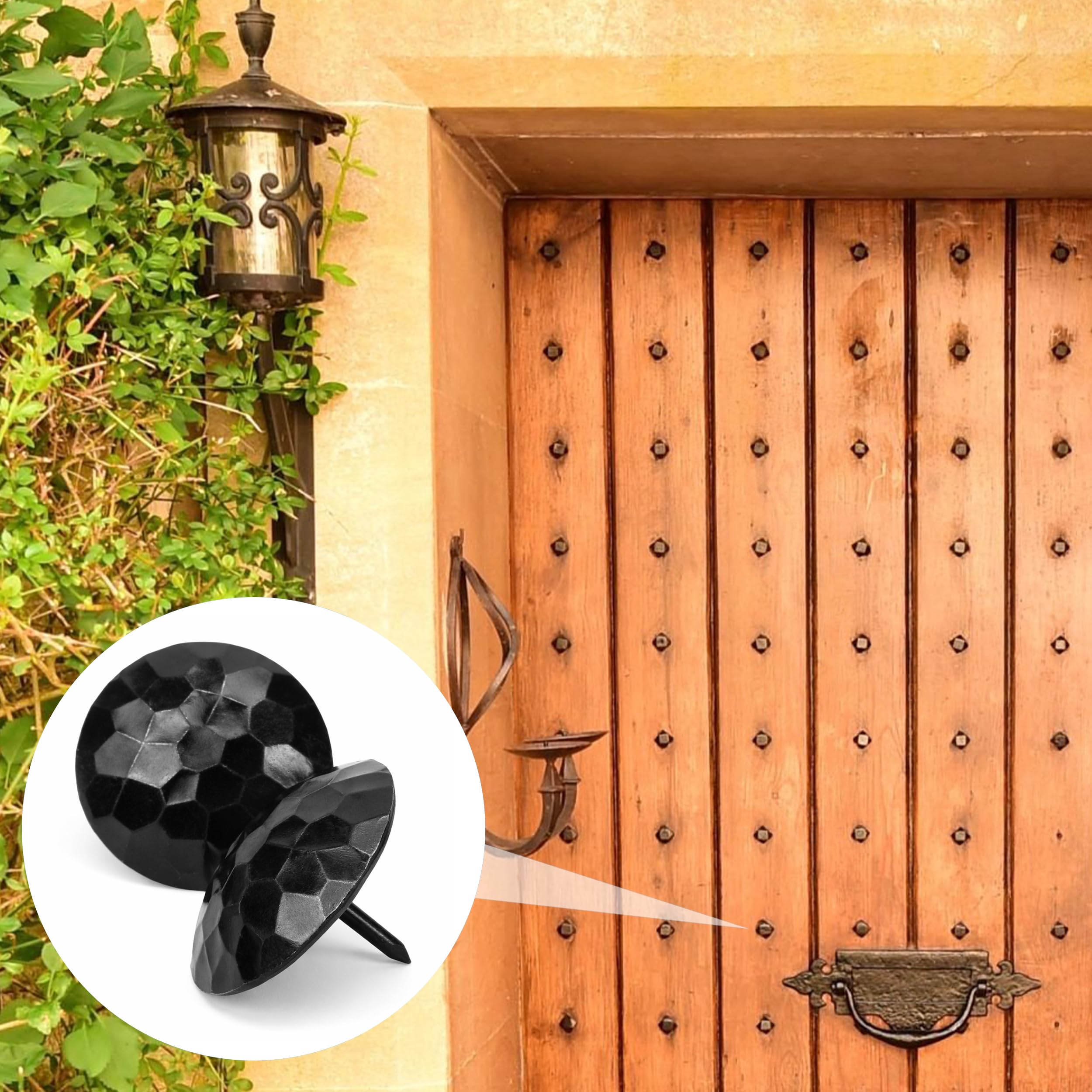 Black Iron Decorative Tacks - 12 Pack Rustic Clavos -8 Black Iron Decorative Tacks - 12 Pack Rustic Clavos -8