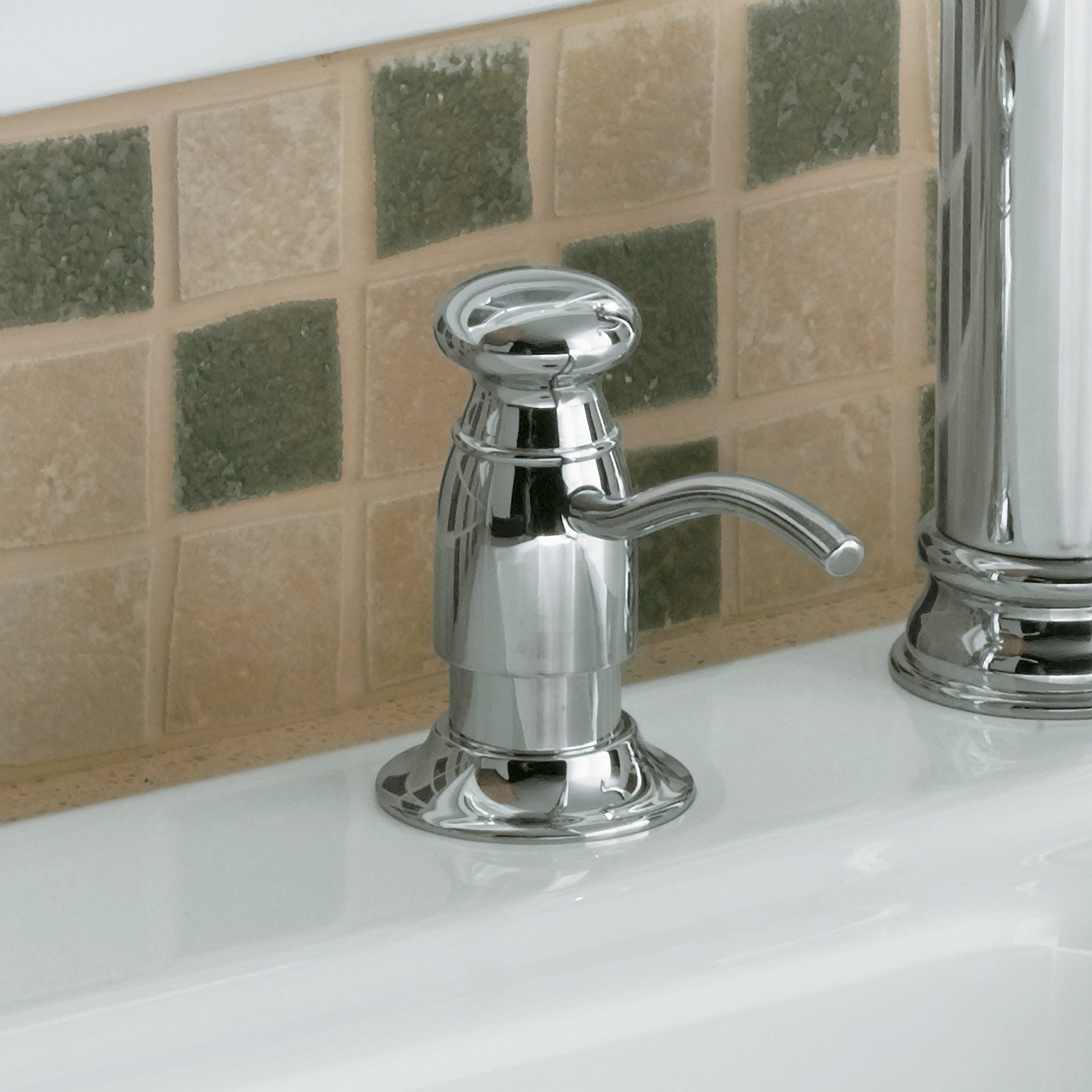 専用BASE SOAP Kitchen Soap Dispenser NDS021BN, Solid Brass Construction