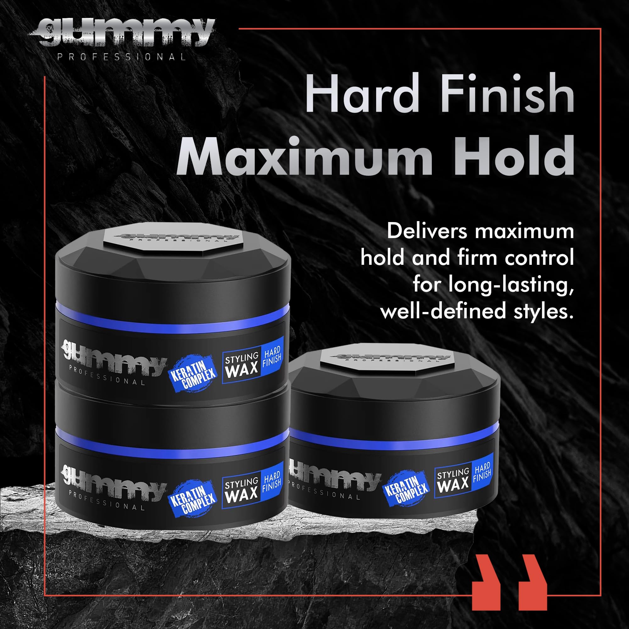 Amazon.com: Gummy Professional Hard Finish Hair Wax - Maximum Hold