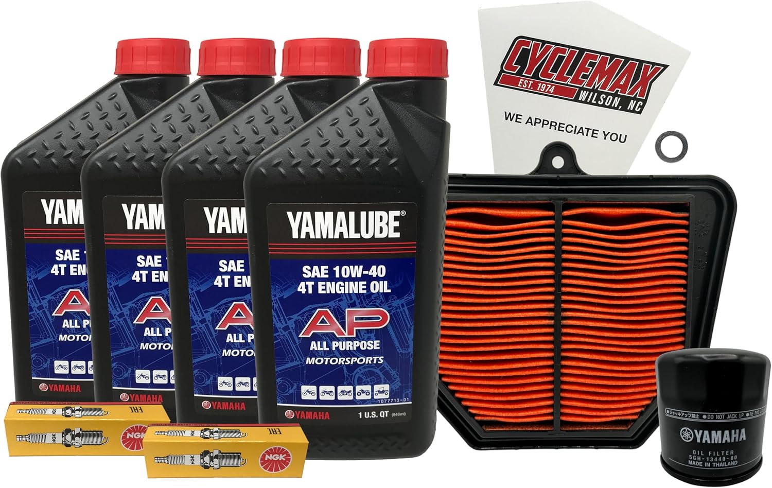 CYCLEMAX Standard Yamalube Tune-Up Kit Compatible with 2006-2015 Yamaha FZ-1