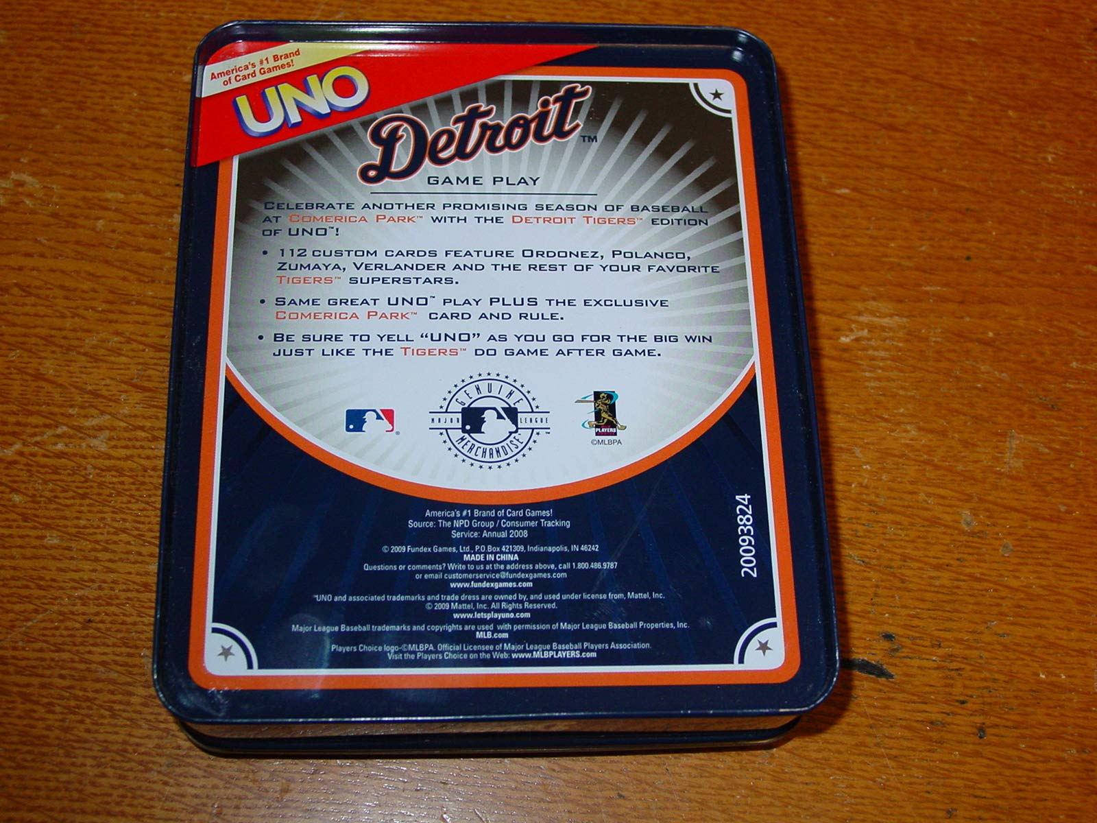 Amazon.com: UNO Detroit Tigers : Sports & Outdoors