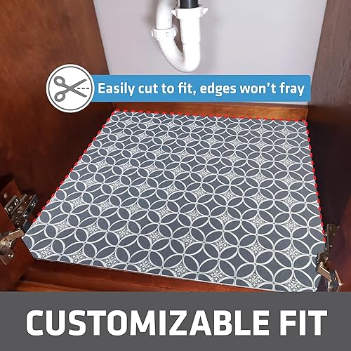 Miniatura 10 de Drymate - Alfombrilla para debajo del fregadero, alfombrilla de alta calidad para alacenas, forro de estante, absorbenteimpermeable, protege loas