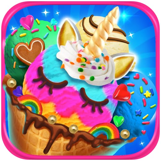 Unicorn Ice Cream & Frozen Desserts - Kids Ice Cream Maker Games FREE