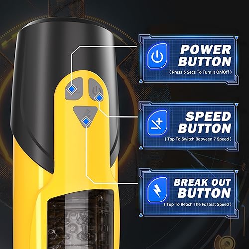 Miniatura 7 de Masturbador automático masculino, taza de masturbadores masculinos con 7 modos de empuje y rotación para estimulación del pene, juguete eléctrico