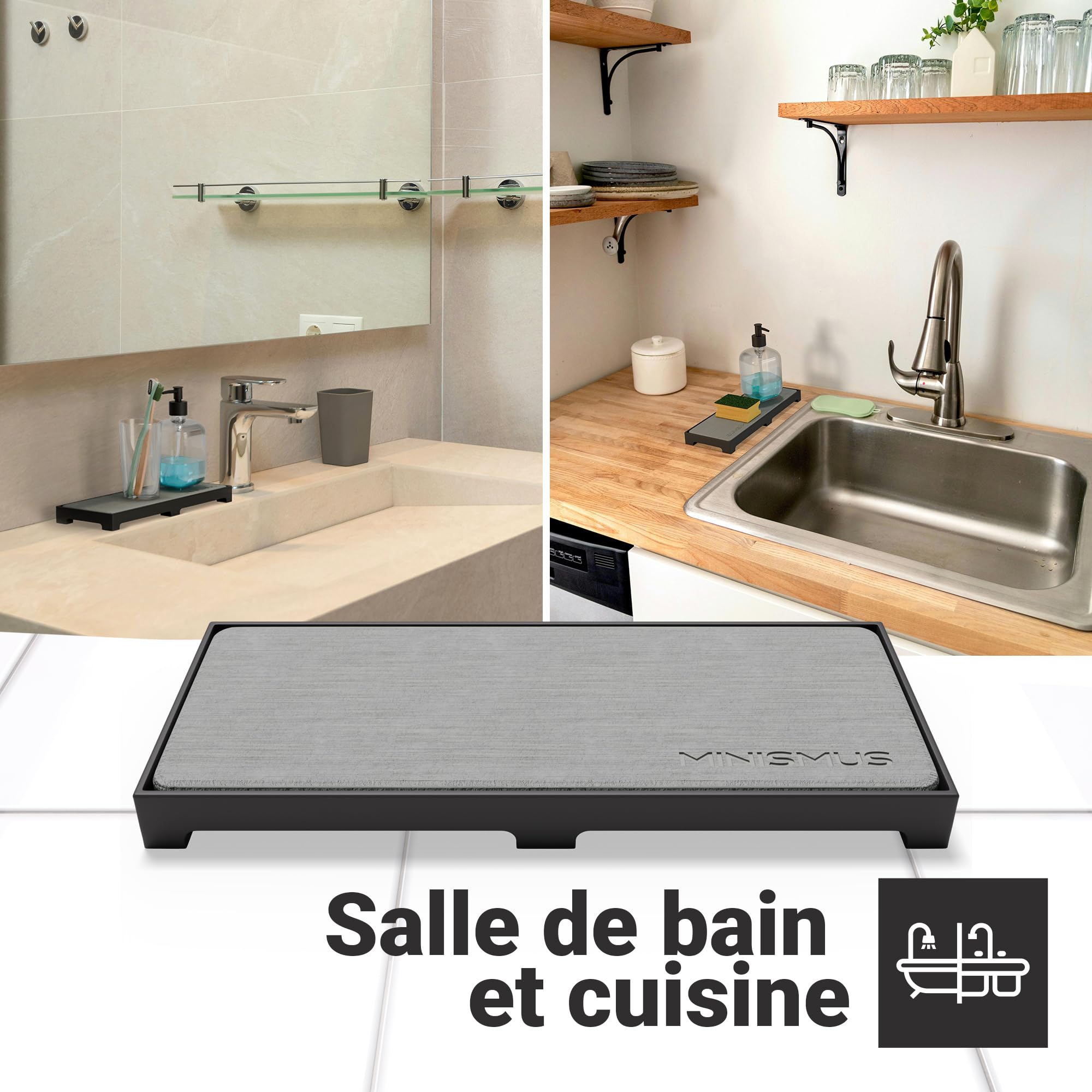 Porte-éponge Pour évier De Cuisine, Porte-savon En Silicone Et Plastique Sangle Reglable Support Mural Avec Trou De Vidange 2 Pieces 86853482 Porte-éponge Pour évier De Cuisine, Porte-savon En Silicone Et Plastique Sangle Reglable Support Mural Avec Trou De Vidange 2 Pieces 86853482