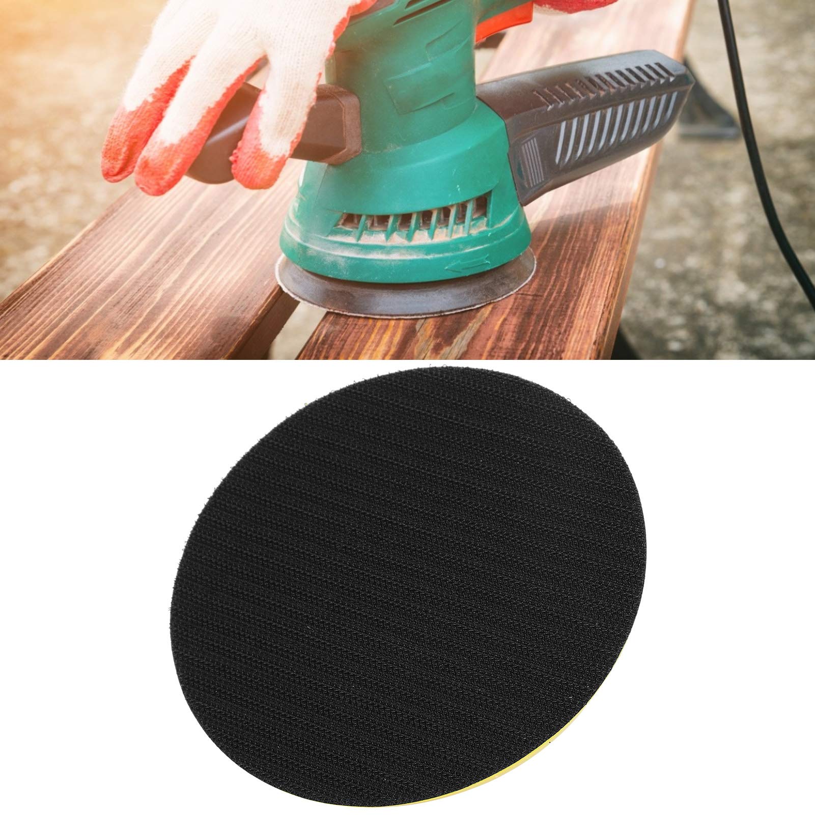 Disco per levigatura rotondo 5 pollici / 125 mm, tampone per levigatura e lucidatura, piastra di supporto per levigatura Accessori per smerigliatrice angolare Ruota abrasiva