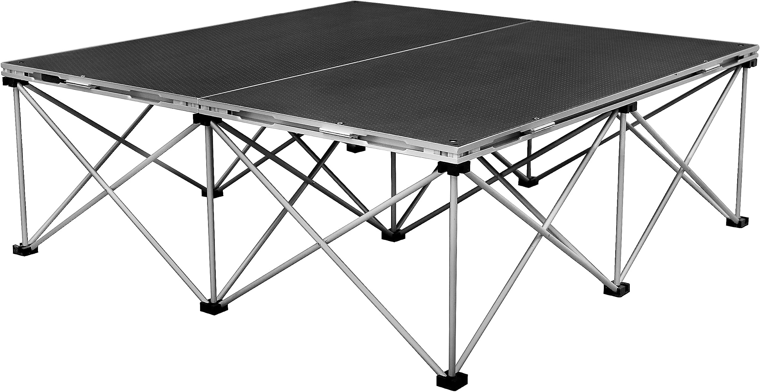 Tetra-Teknica PSR-16 4'x4' Folding Portable Stage Platform Modular Unit with 16โ High 9-strut Centipede Riser