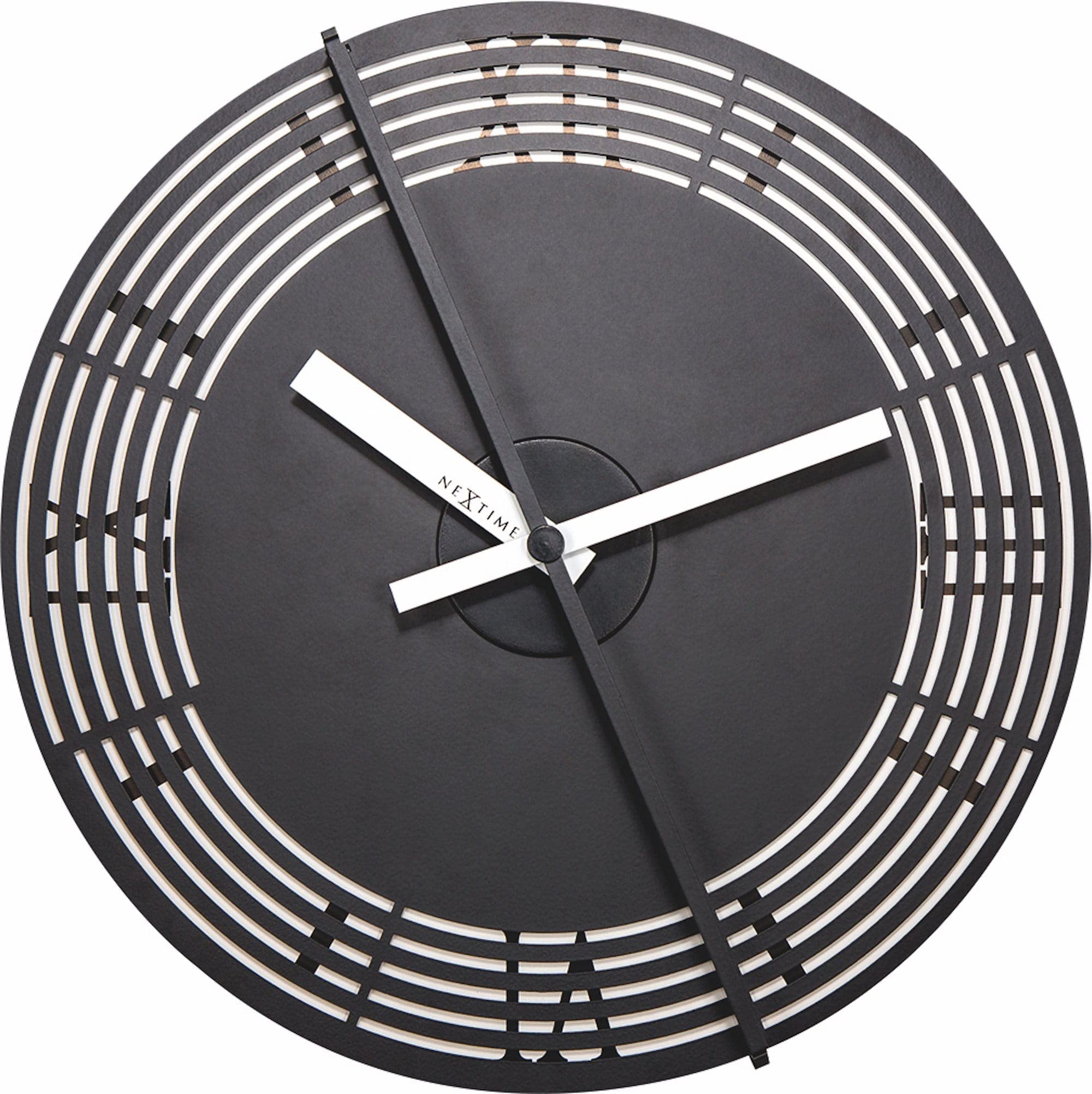 Unek Goods Nextime Motion Roman Numerals Wall Clock, Metal And Plastic, 11.81'' L