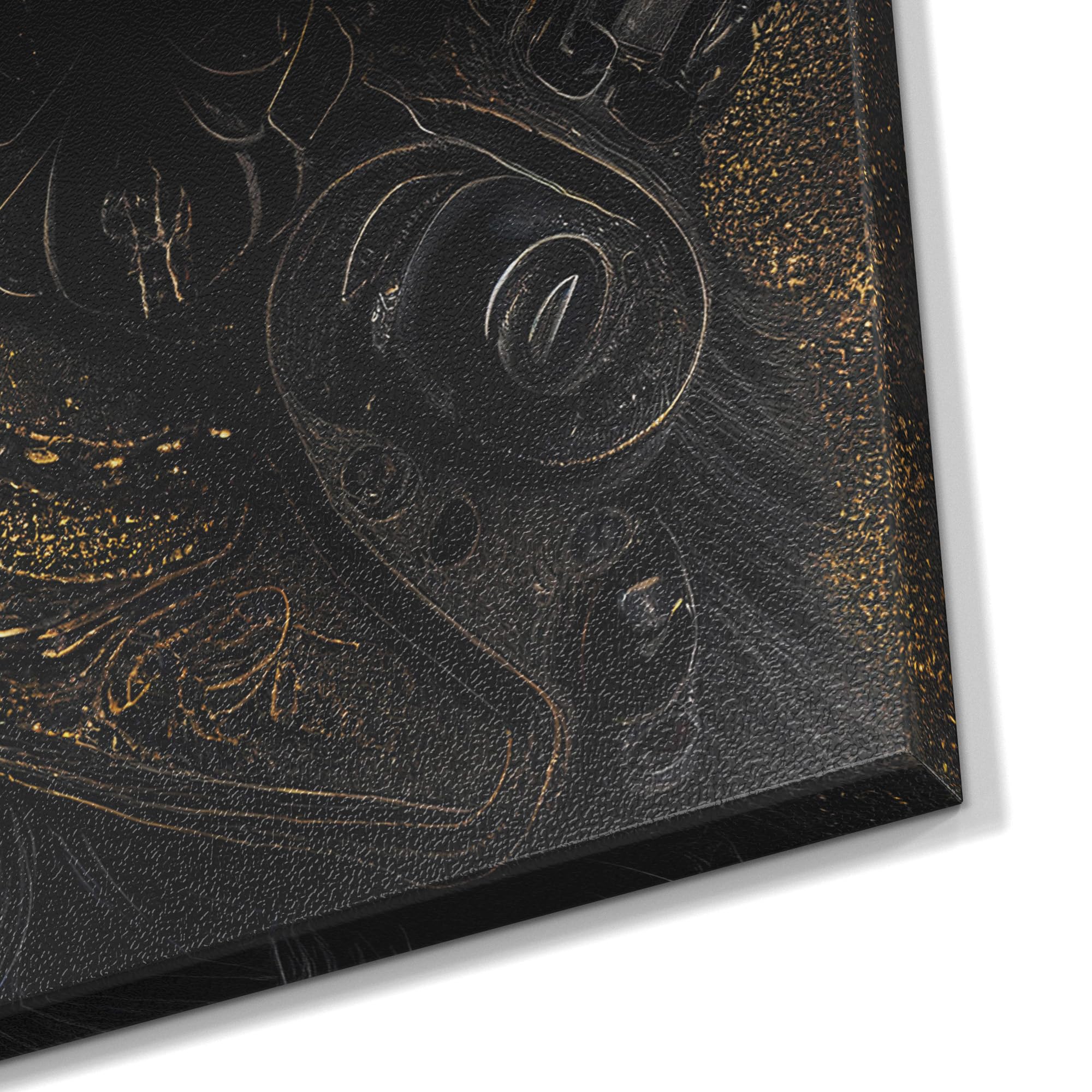 DEQOART Lavagna magnetica in metallo, 60 x 90 cm, motivo "Steampunk Wachter", lavagna bianca per tutti i magneti, lavagna magnetica da parete per cucina e ufficio, bacheca magnetica