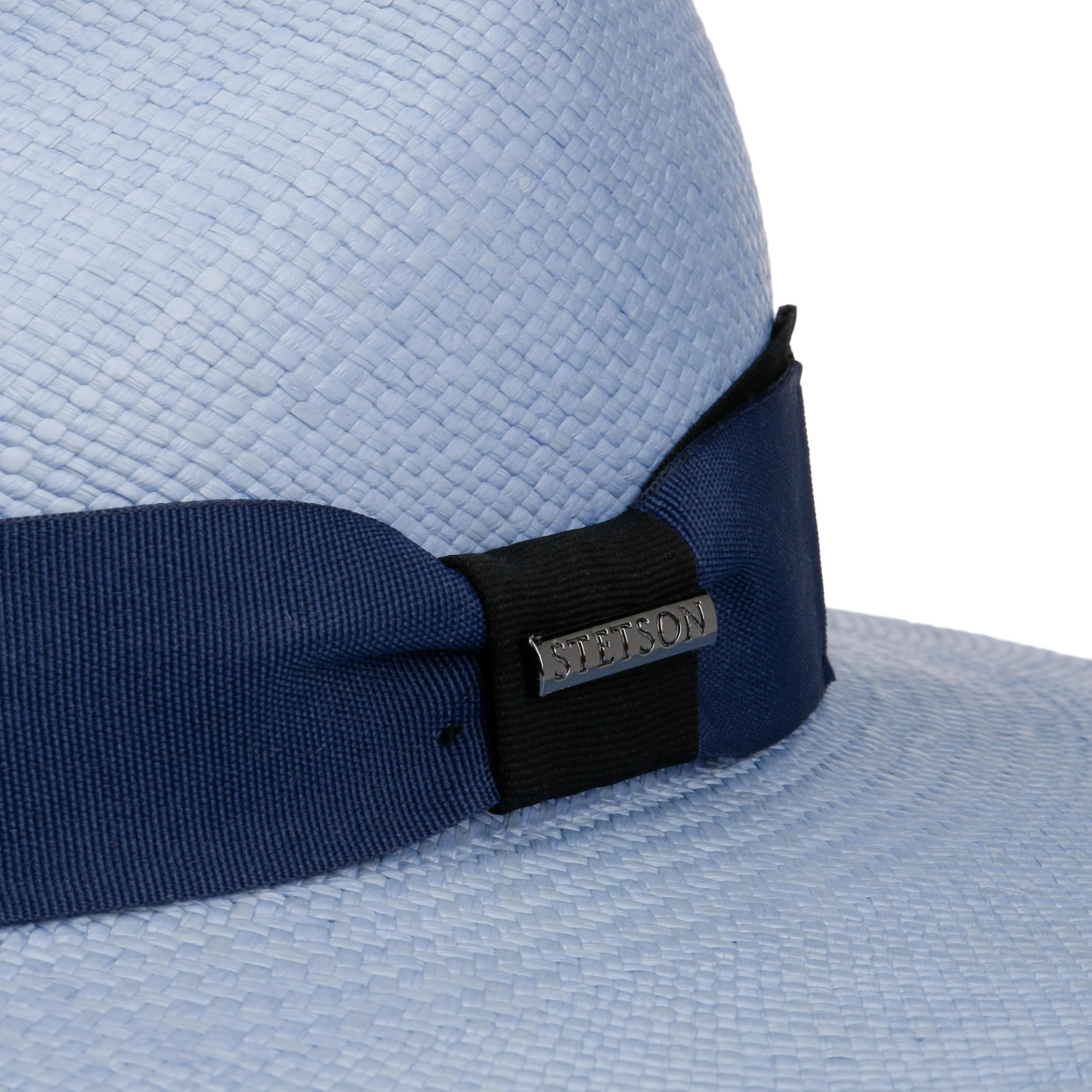 Stetson Chapeau Panama Brisa Fade Traveller Femme/Homme - Made in Ecuador D'Ete en Paille de Soleil avec Doublure, Ruban Gros Grain Printemps-ete Printemps Ete