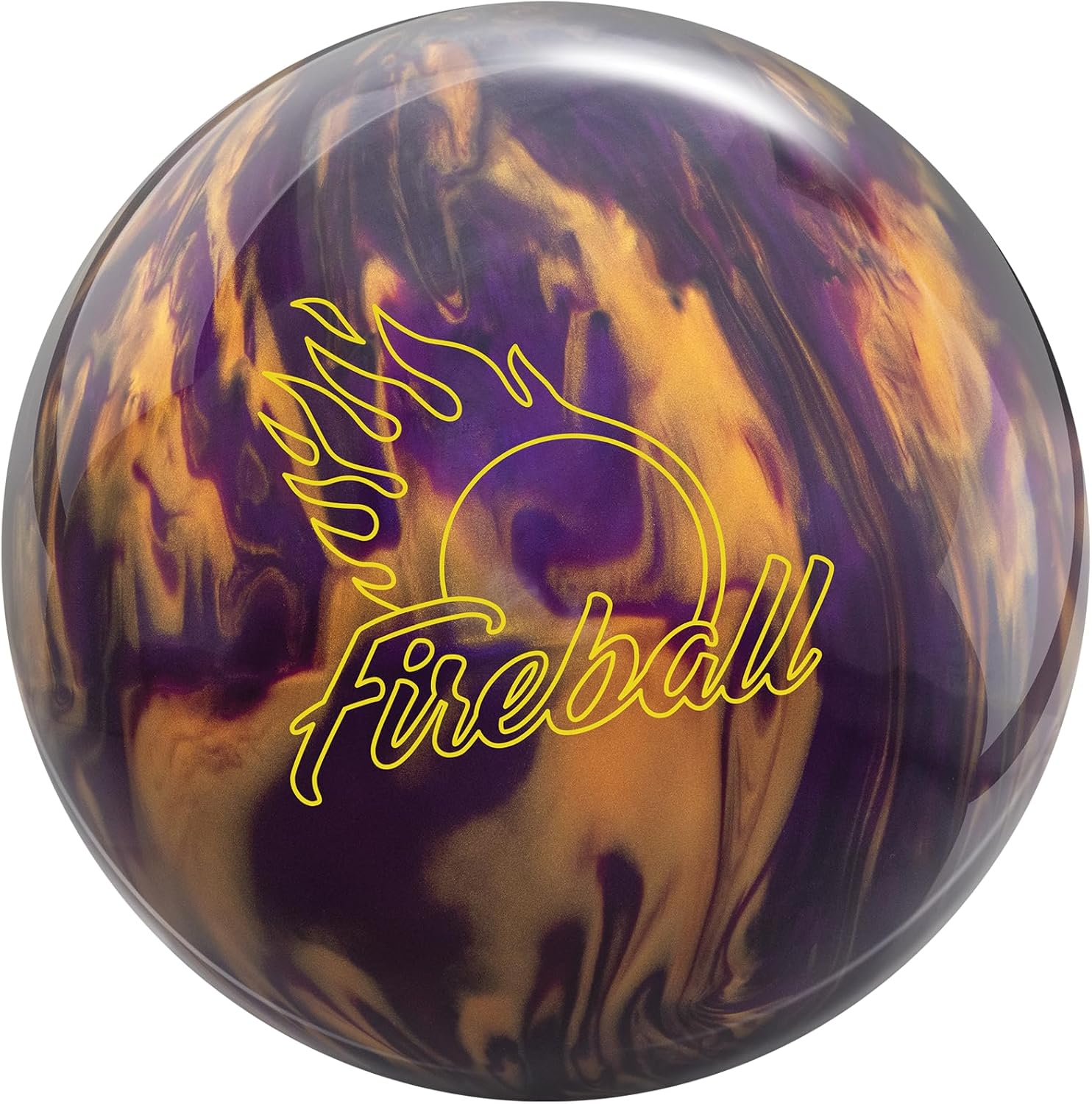 Ebonite Fireball Purple/Gold Bowling Ball
