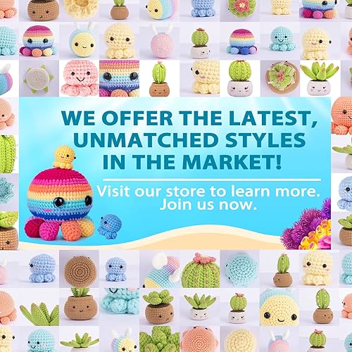 Miniatura 8 de Crochetta Kit de ganchillo para principiantes, kit de ganchillo tutoriales en video paso a paso, kit de inicio de ganchillo para aprender a
