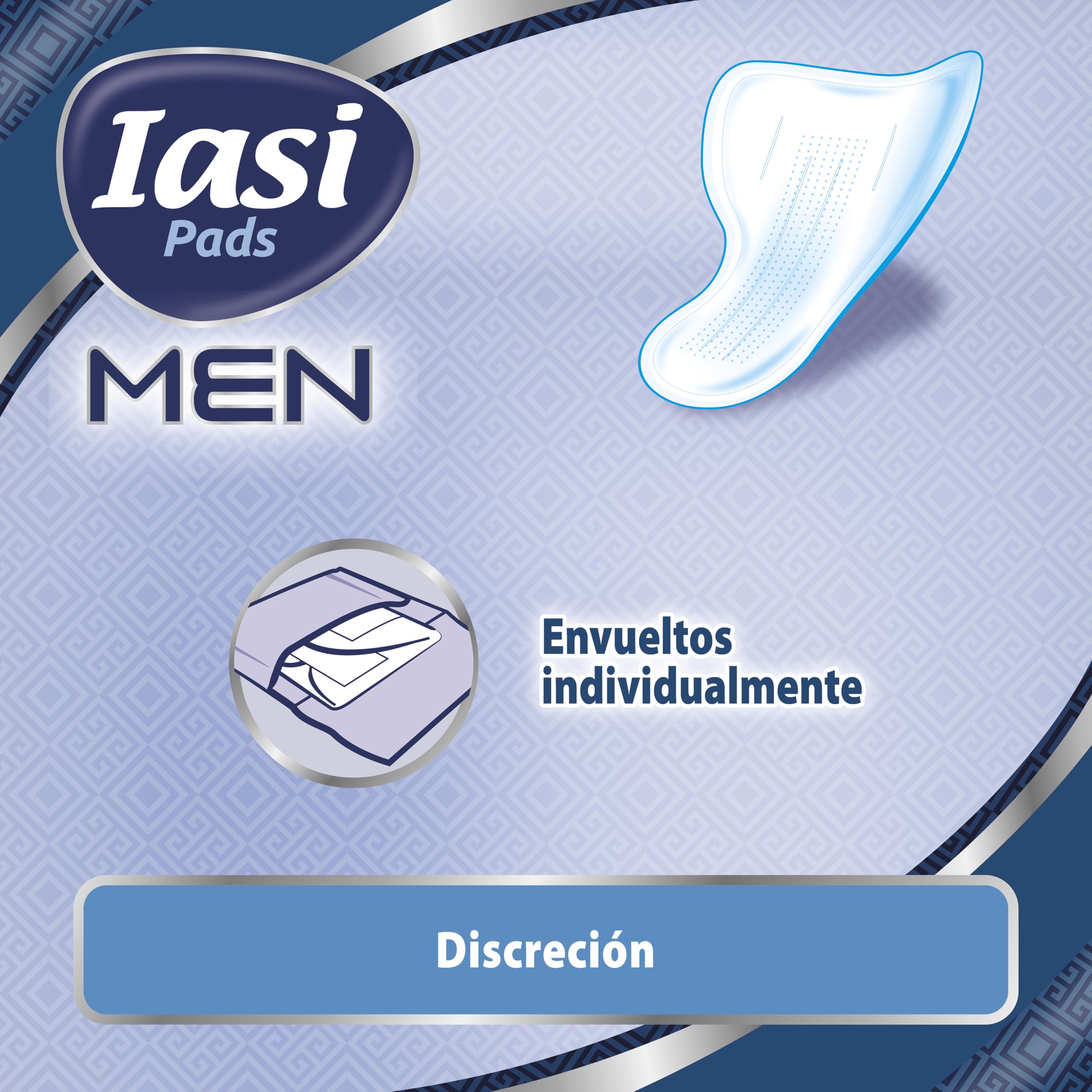 IASI MEN Medium Level 2, Escudos Absorbentes para pérdidas urinarias masculinas leves, 120 unidades