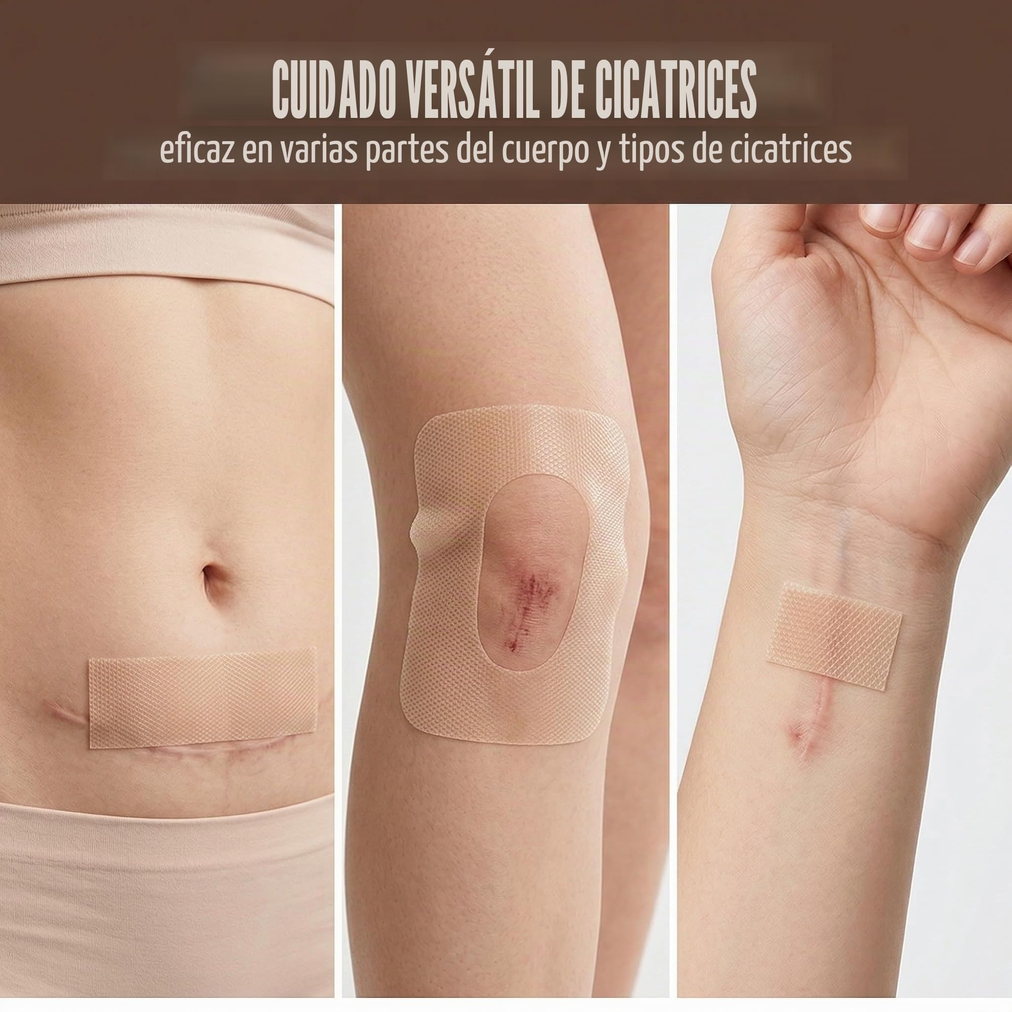 Parche de Silicona para Cicatrices, Rollo Terapéutico para Reducir y Suavizar Cicatrices Visibles, Tratamiento Profesional Reutilizable para Postcirugía, 1 Unidad