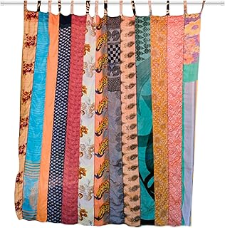 Darn Good Yarn - Rainbow Oasis: Recycled Sari Curtain – Window Home Déco...