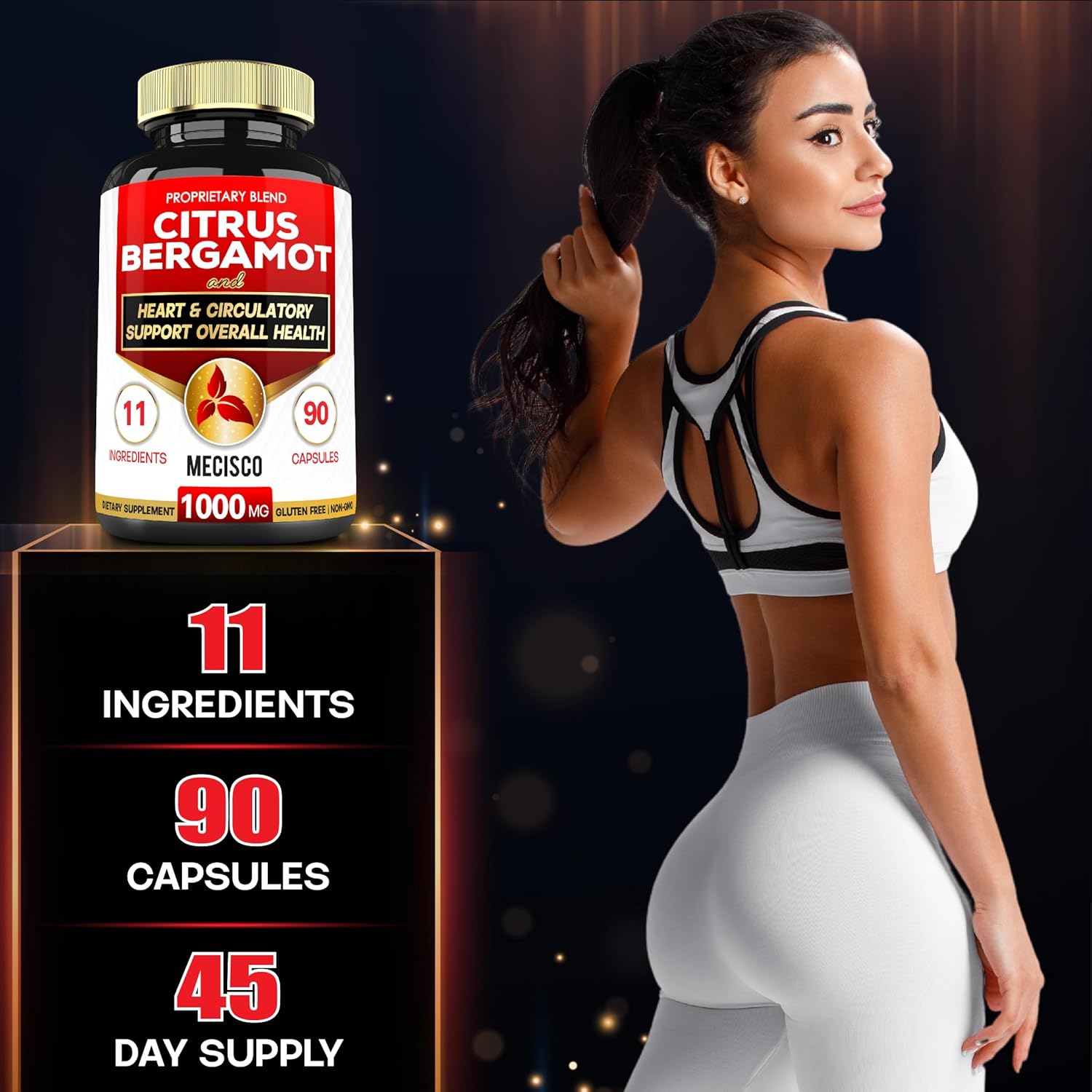 11 in 1 Citrus Bergamot Supplement 1000mg with Black Chokeberry, Berberine HCl & More - 90 Capsules - Supports Heart Health, Immune System, Energy Production - Image 5