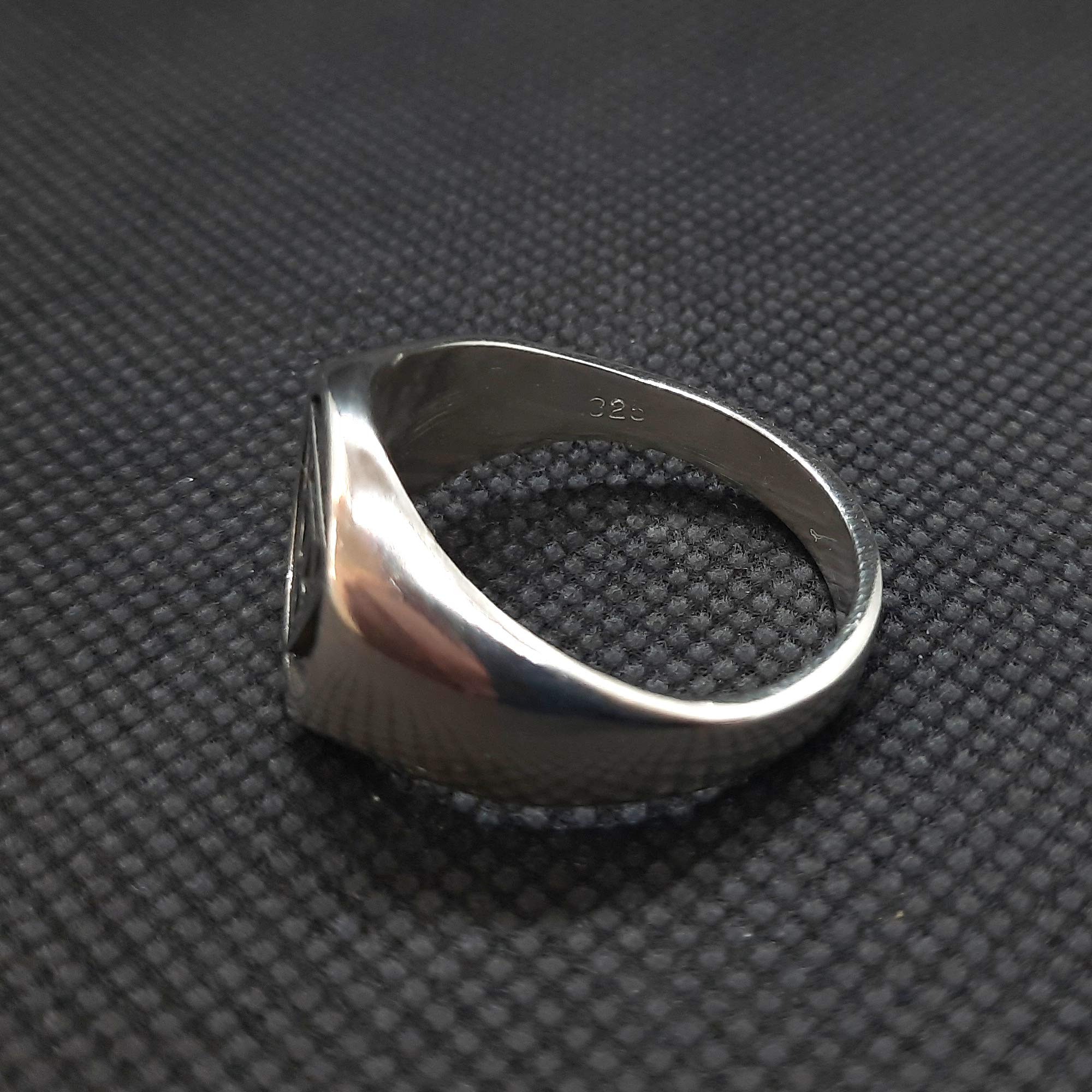 Anillo de Plata De Ley Masones Arco Real Sólido Marcado 925 R002155