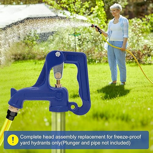 Miniatura 7 de Cabezal de hidrante de incendios para patio, se adapta a varilla de rosca macho de 38 "-16UNC, tubo de rosca macho NPT de 1 pulgada, para patio,